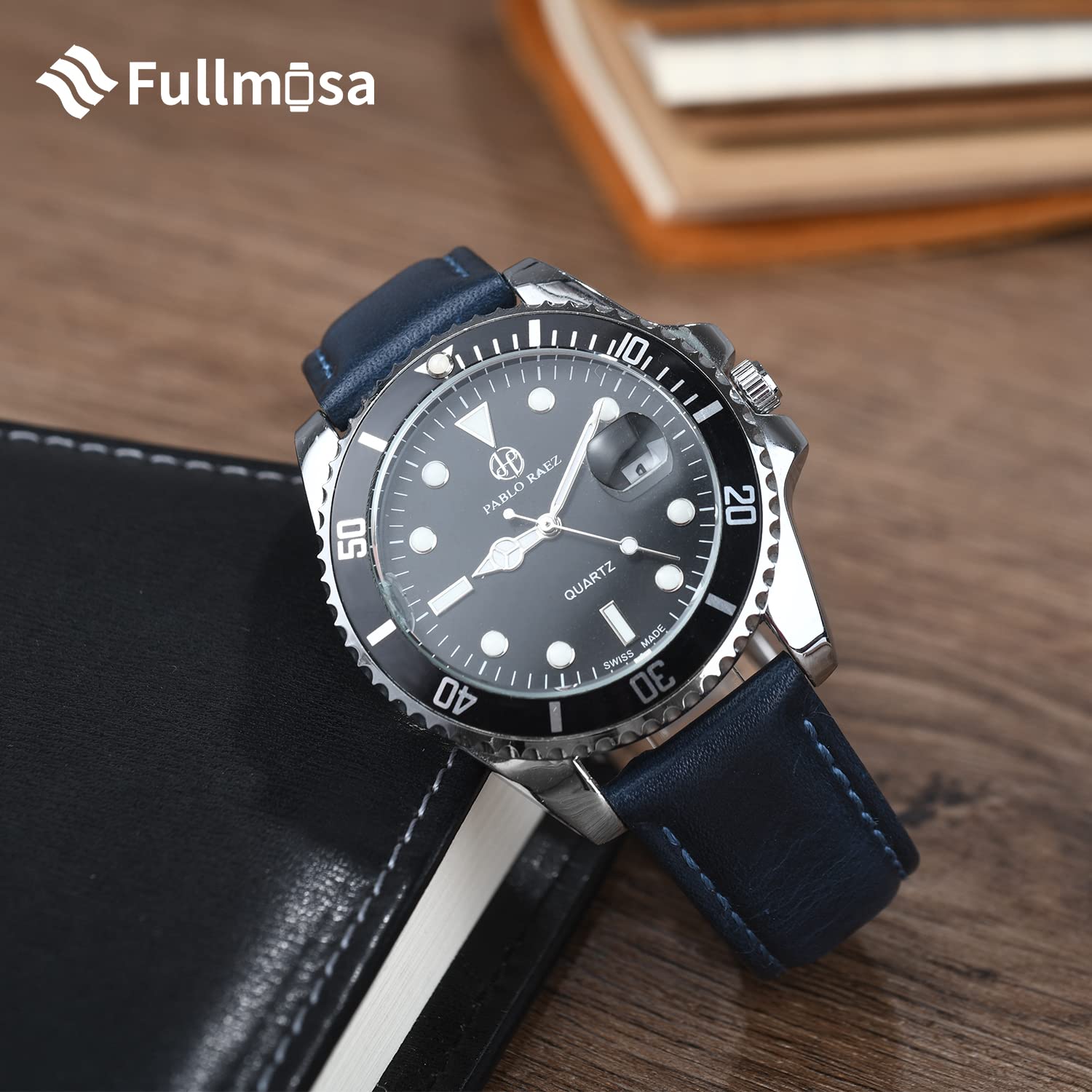 Fullmosa Cinturino Orologio 22mm, Cinturino in Vera Pelle Orologi Uomo Donna, Cinturini di Ricambio Smartwatch 22mm Compatible con Huawei Watch GT 3, Samsung Galaxy Watch