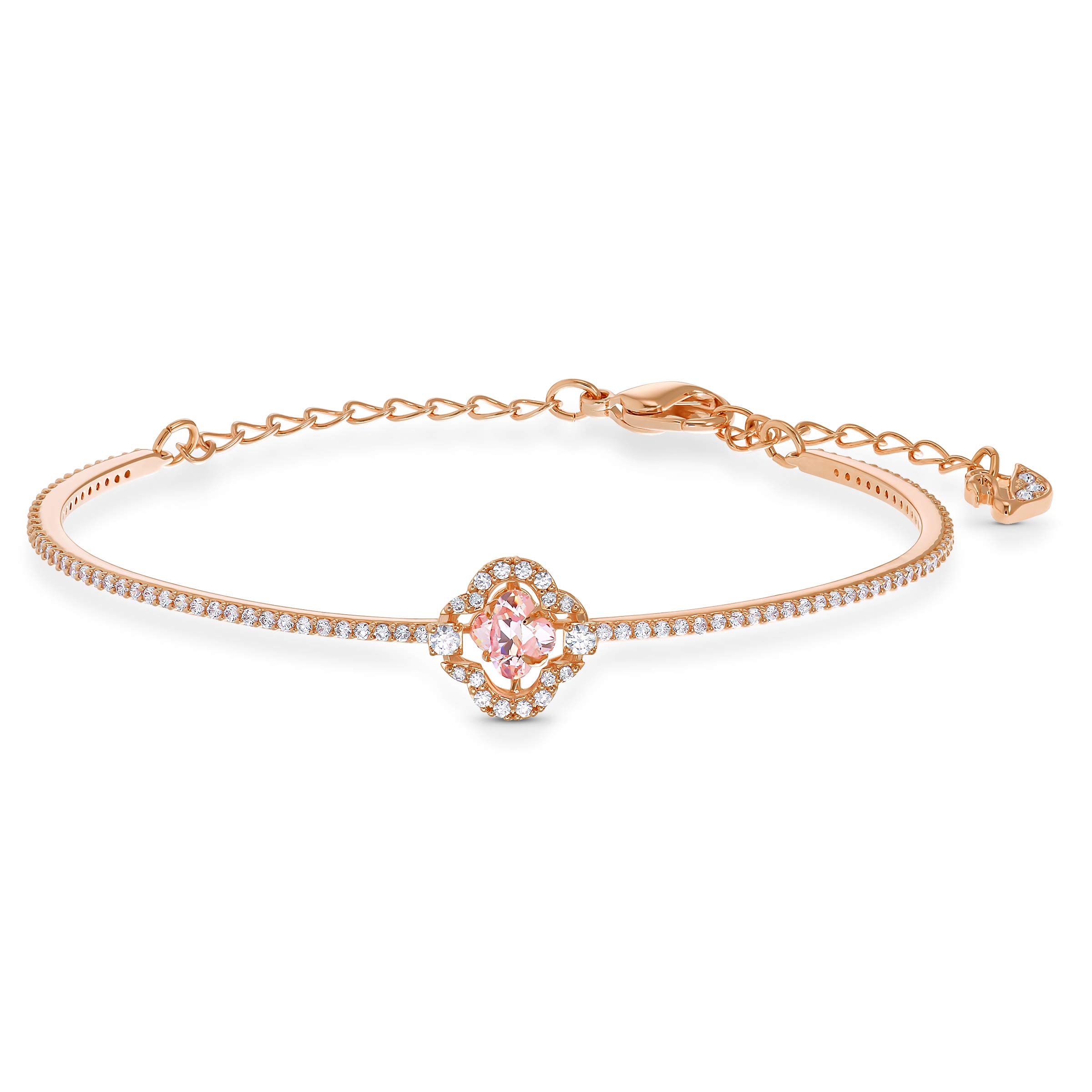 Swarovski Sparkling Dance バングル クローバー ピンク Amazon | 【スワロフスキー】 Sparkling Dance バングル