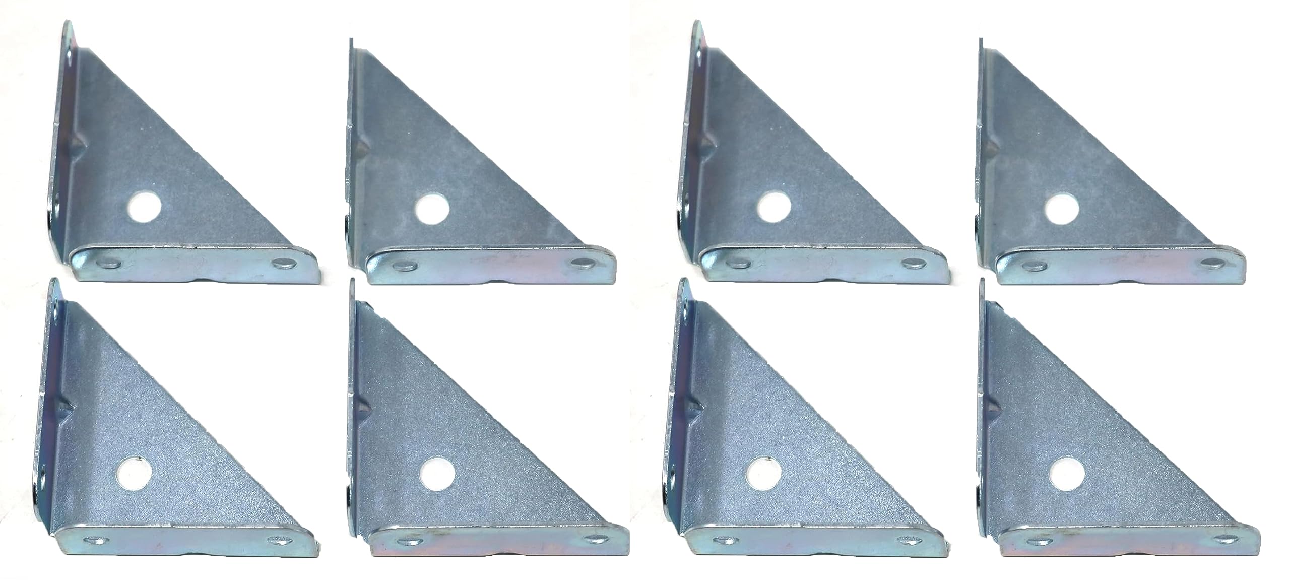 fiXte Zinc Plated Corner Brace Brackets Right Angle Cupboards Cabinets Box Making 50mm x 50mm (2" x 2") BZP Steel (Pack of 8)