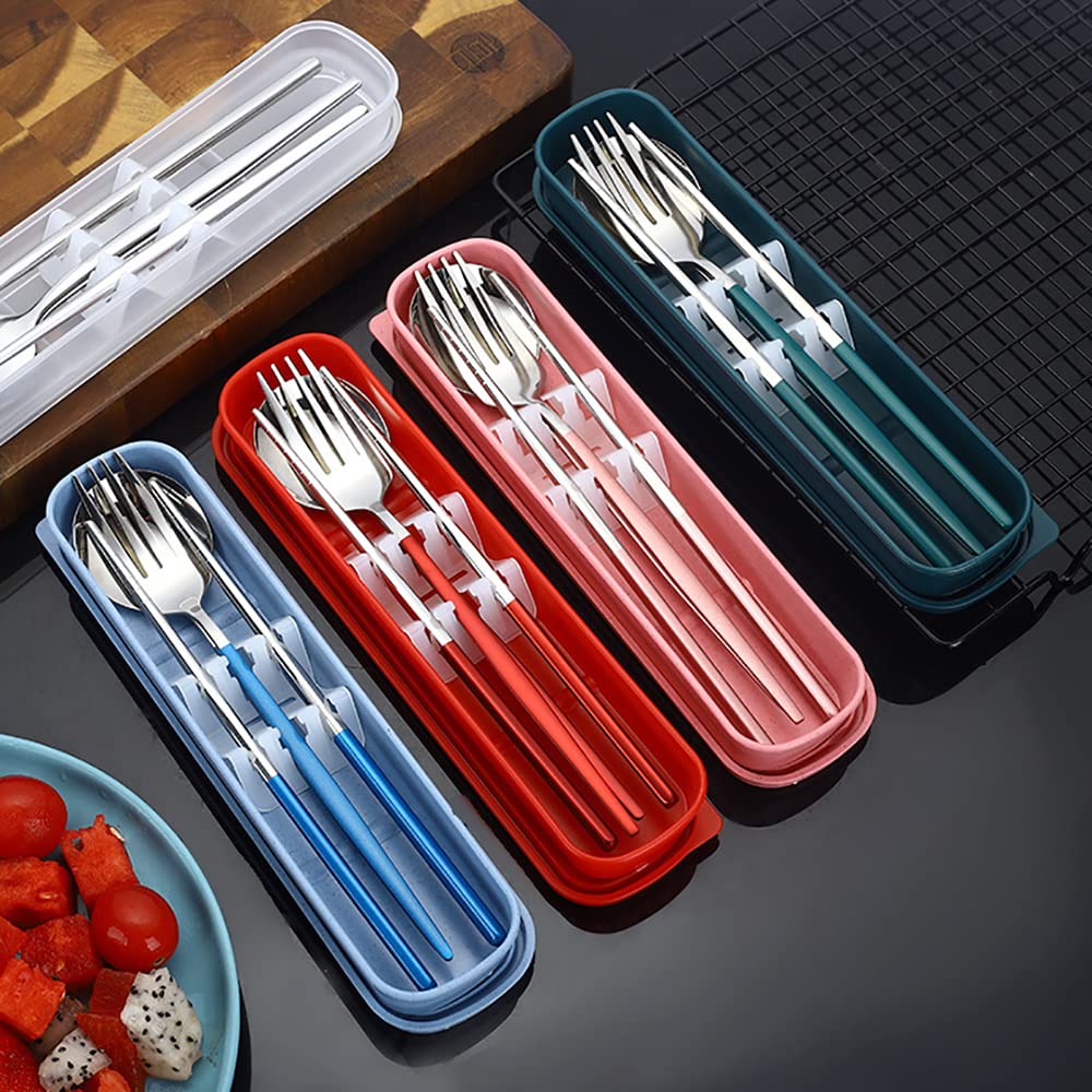 Set di posate in acciaio inox Set di utensili riutilizzabili Set di