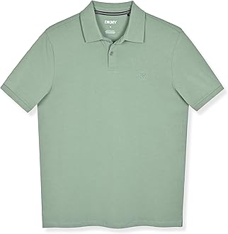 DKNY Polo Shirts for Men - Soft Stretch Casual Cotton Mens Polo Shirts | Modern Fit Short Sleeve Mens Polos