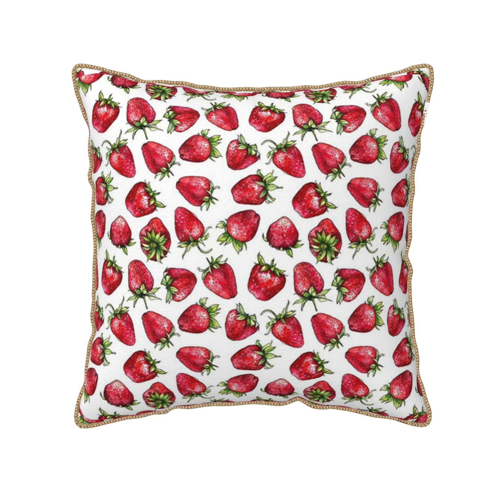 Amazon.co.jp: いちご柄 クッションカバー 抱き枕カバー 北欧 おしゃれ 