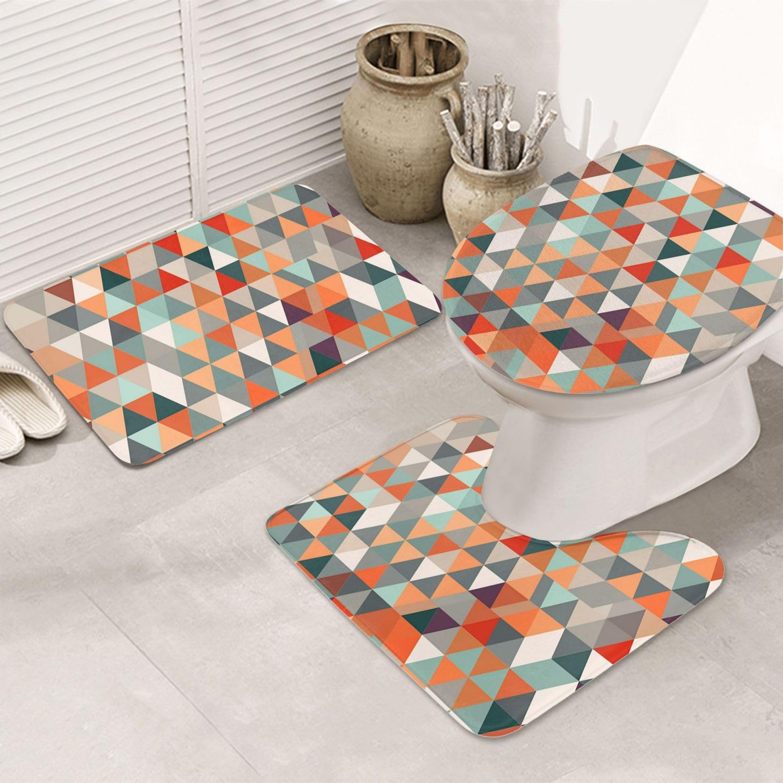 Tapis de bain scandinave en U pour une décoration moderne