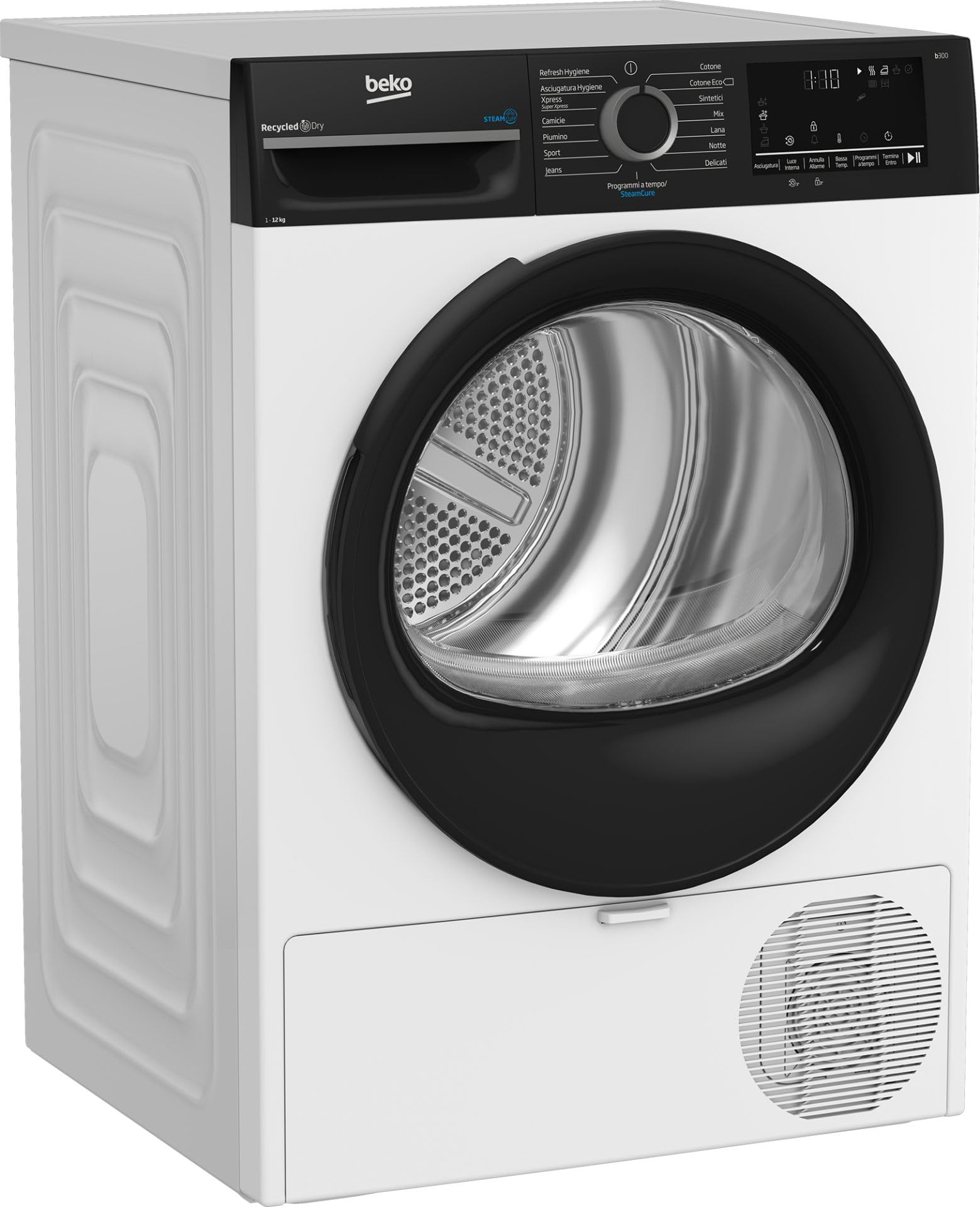Beko BMGT4122SBI: Asciugatrice 12kg, Classe A++, Inverter