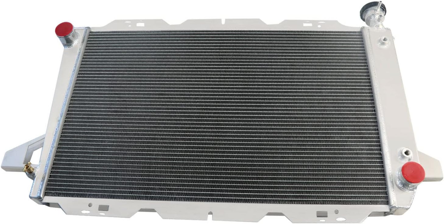 Aluminium Radiator Replacement for 1985-1996 Ford Bronco Pickup F150 F250 F350 4.9 L6 3 Row Core Radiators Radiador 1986 1987 1988 1989 1990 1991 1992 1993 1994 1995