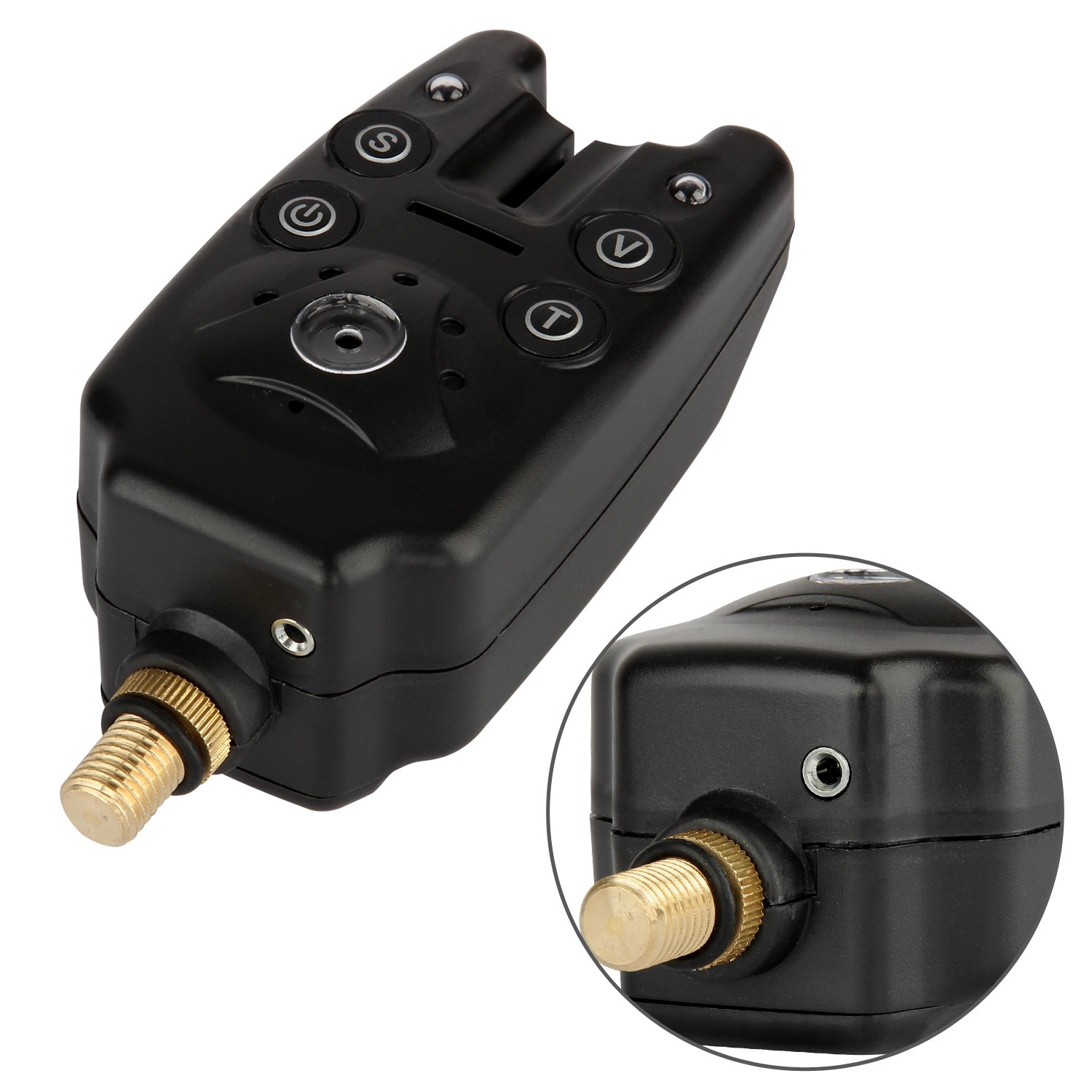 Alarmas de pesca, 3 piezas por juego, Original, con luz y sonido, para mordida, con 1 salida a altavoz y un indicador de cierre con 2 LEDs, función ajustable: 3 modos de sensibilidad, 4 modos de tono y 5 modos de volumen, de Discoball