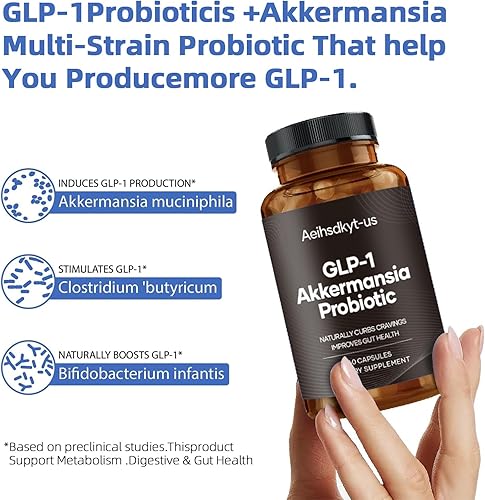 Miniatura 8 de Suplemento GLP-1 para mujeres y hombres  Apoyo al hambre y el metabolismo - Formulado por expertos para apoyar GLP-1 + Akkermansia naturalmente