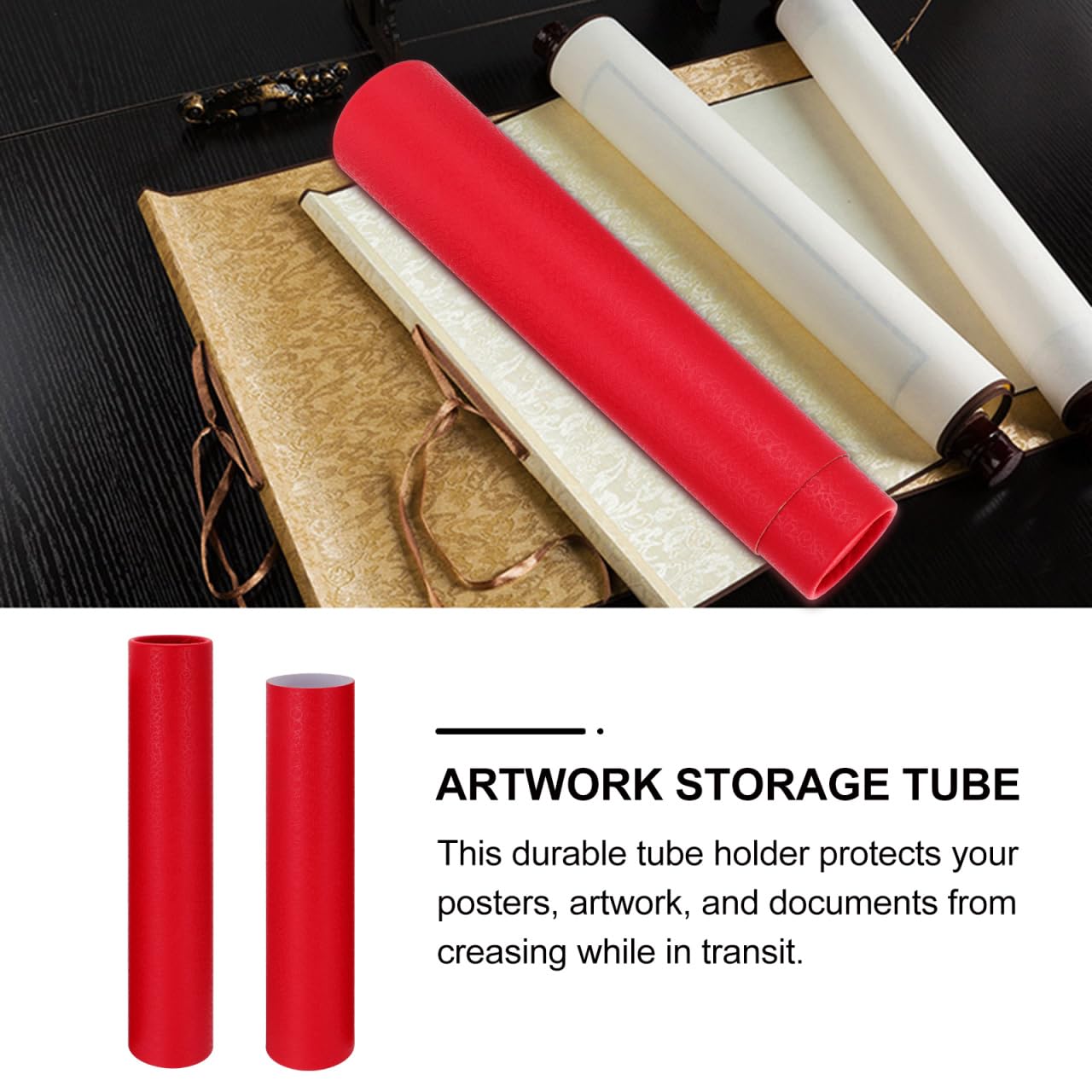 FOMIYES Postal Tube - Tubos de cartón expandibles Tubos de cartón Tubos portables - Tubos de papel - Tubos de almacenamiento para mapas - Blueprints Dibujos Obras de Arte Rollo de arquitecto