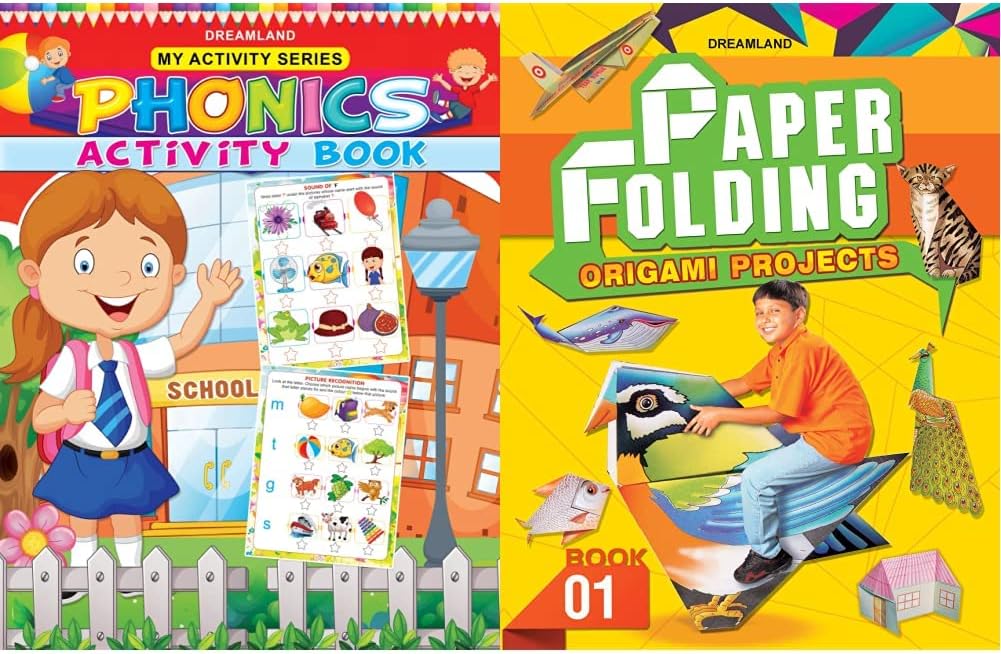 My Activity- Phonics Activity Book+Creative World Of Paper Folding - Book 1 (Set Of 2 Books)