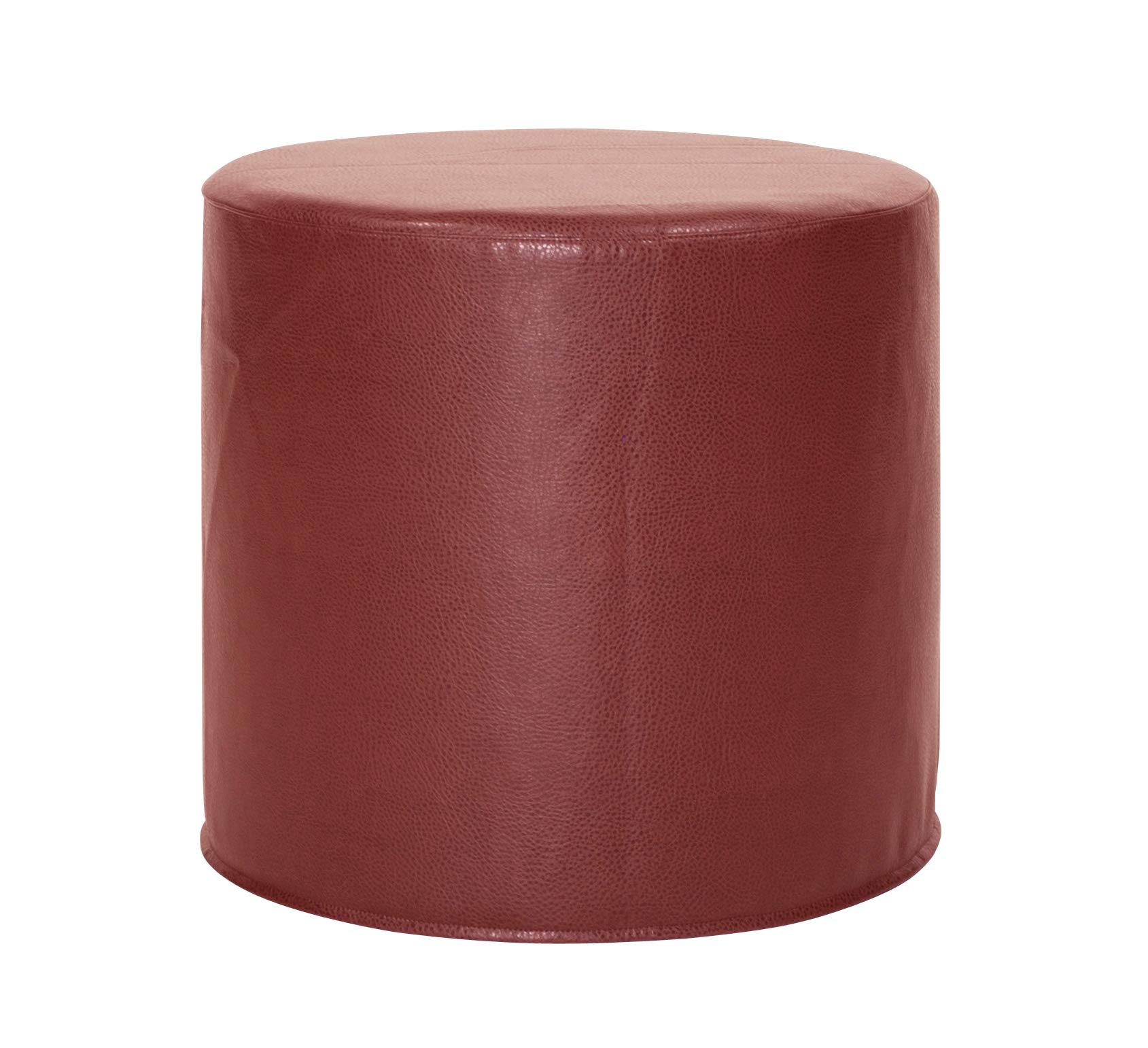 Howard Elliott No Tip Cylinder Ottoman With Cover, Avanti Apple