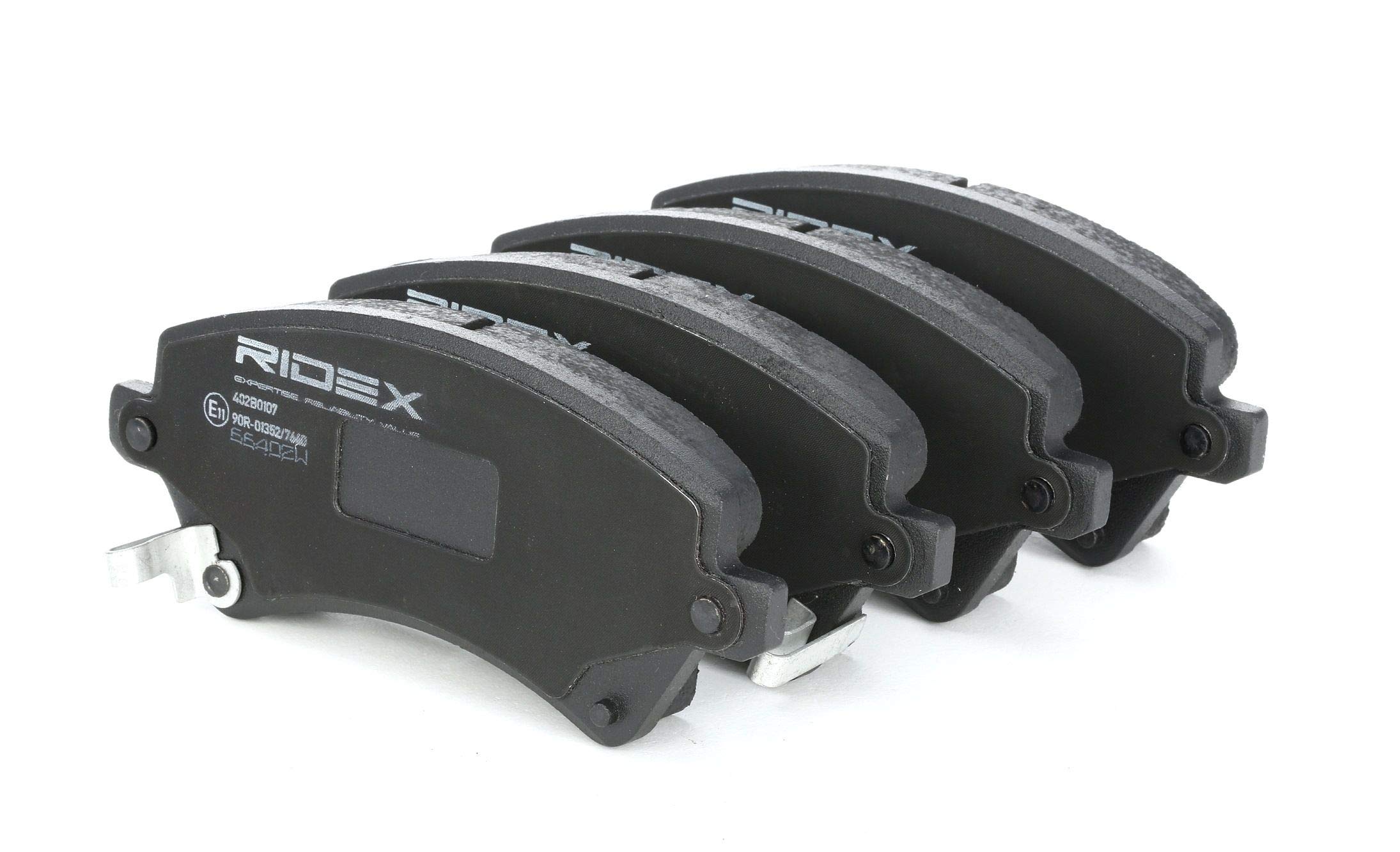 RIDEX 3405B1025 Juego para eje Kit de discos de freno y pastillas Delantero sin tornillos Compatible con TOYOTA COROLLA ZZE12, NDE12, ZDE12
