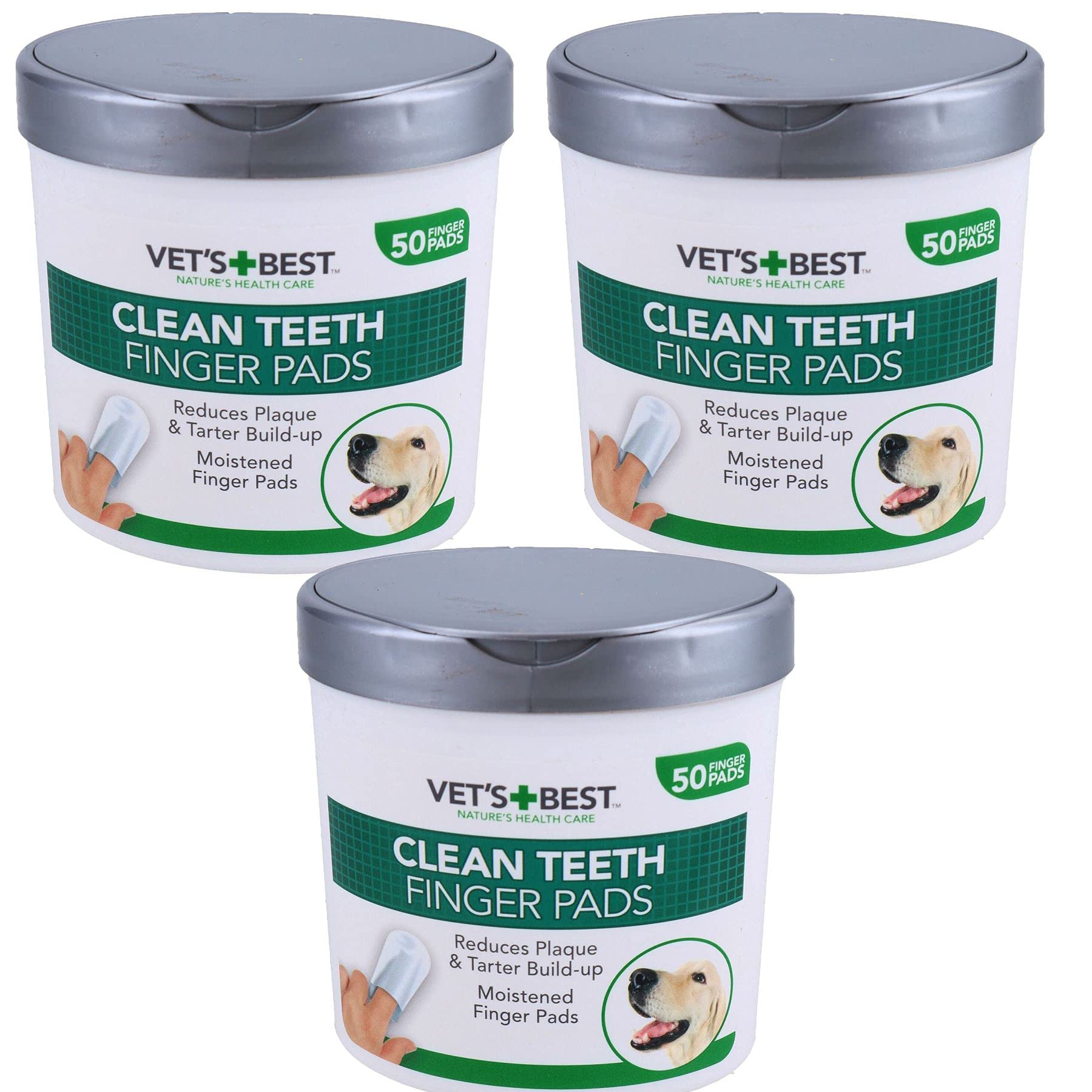 AB Tools Lot de 150 lingettes pour nettoyer les dents de chien et de tartre