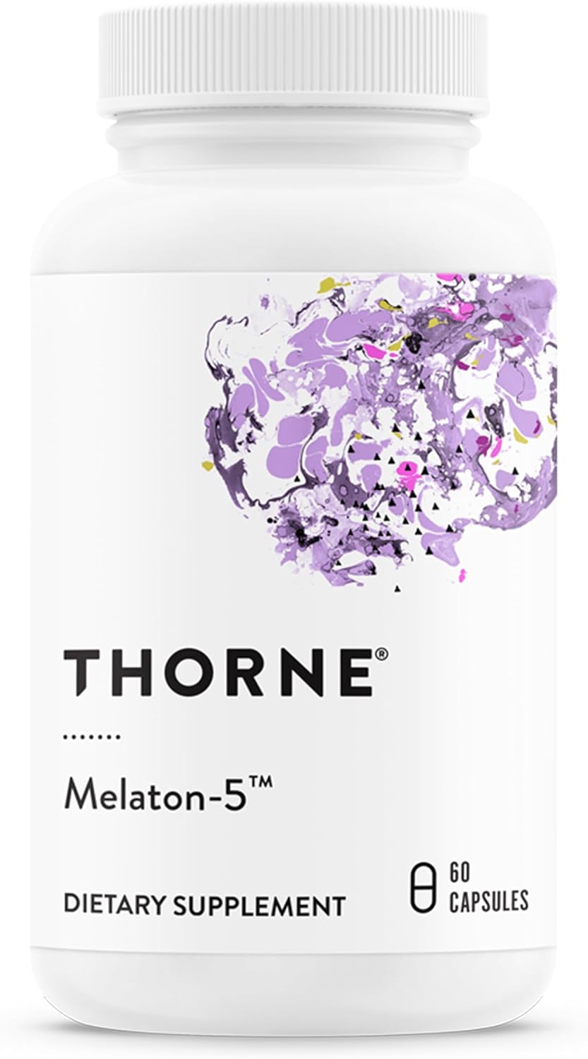 THORNE – Melaton-5-5mg Melatonin Supplement – Supports Normal Circadian Rhythms, Restful Sleep & Relaxation* – 60 Capsules THORNE – Melaton-5-5mg Melatonin Supplement – Supports Normal Circadian Rhythms, Restful Sleep & Relaxation* – 60 Capsules