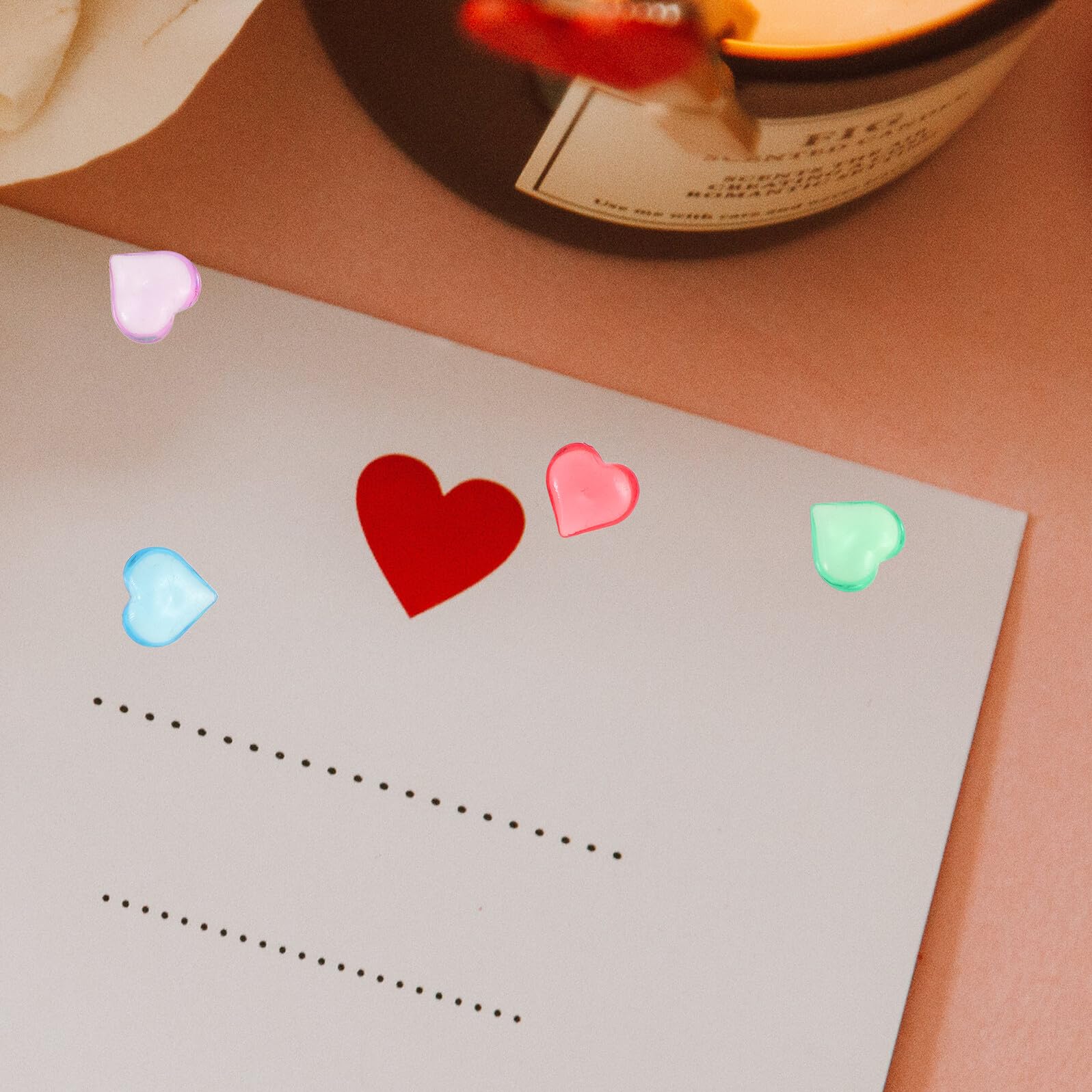 PRETYZOOM Acryl Herz Streudeko Bunte Halbtransparente Tischdekoration Vasenfüller Perlen Für Valentinstag Hochzeit Geburtstag Party und Heimdeko