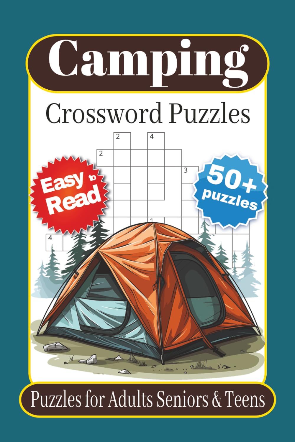 Camping Crossword Puzzles: camping crossword puzzles for adults ,seniors and teens | Crossword Puzzles with easy to read print about Camping ,Outdoors ... Gift for Holidays ,Vacations and relaxation