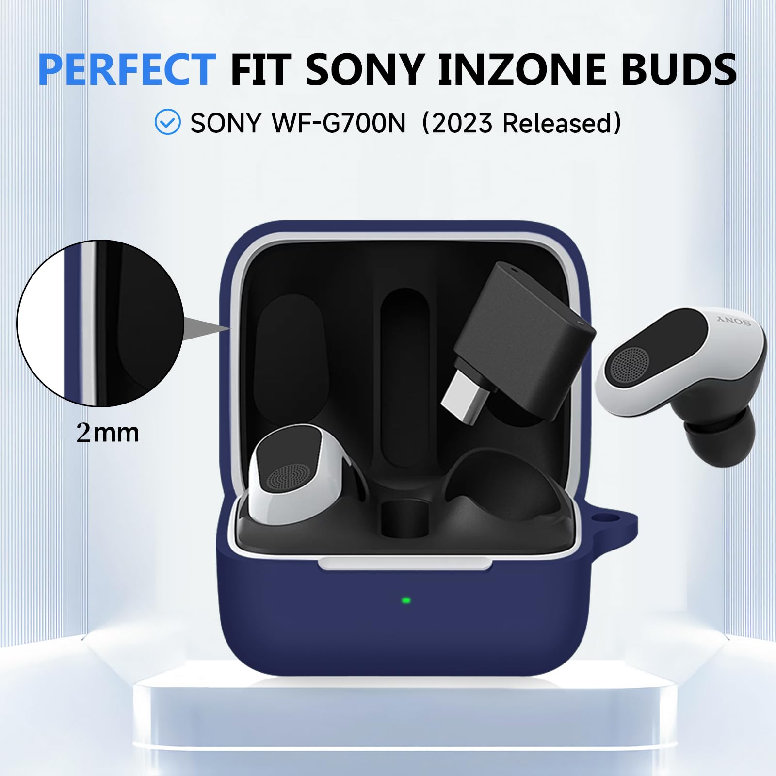Amazon | LDSXAY Sony INZONE Buds WF-G700N対応ケースカバー、ソフト