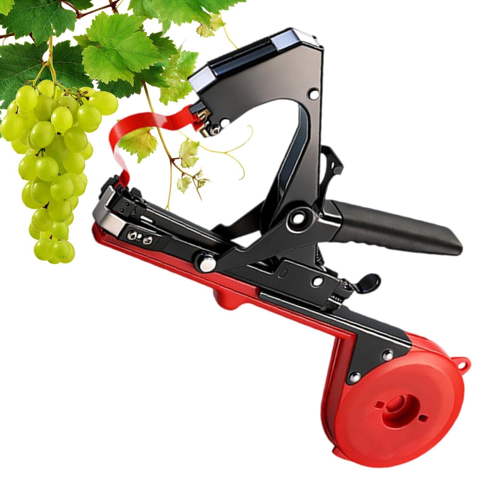 Máquina atadora de vides – Herramienta ergonómica de mano de trabajo resistente para ahorro de mano de obra, herramienta de cinta de ramas de soporte floral – para vid, tomate, pepino, uva, pimientos