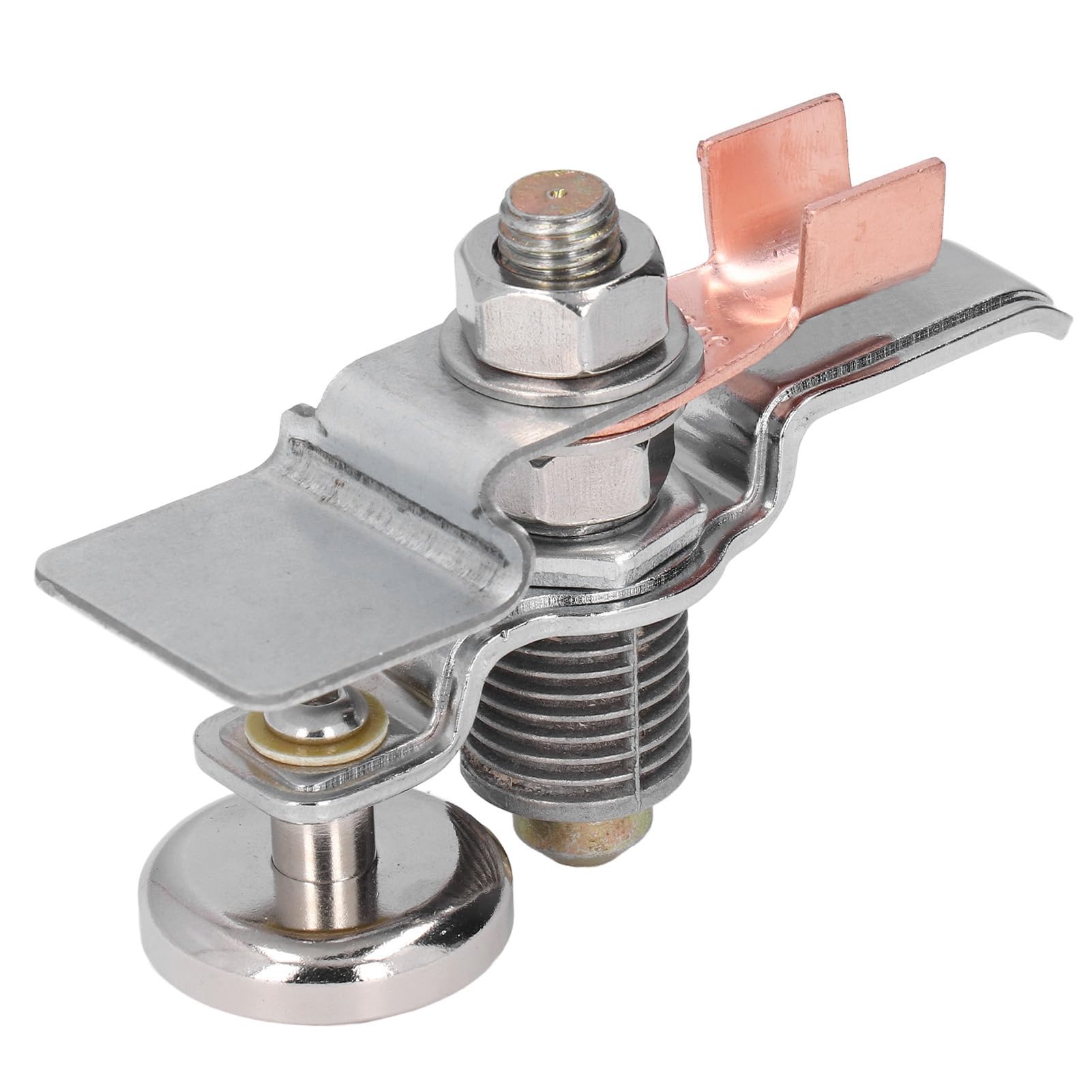 Welding Ground Clamp, Magnetic Ground Clamp, Stable, Good Conductivity, 40kg Pulling Force, Thickened Brass Nose, High Efficiency for Electrical Equipment