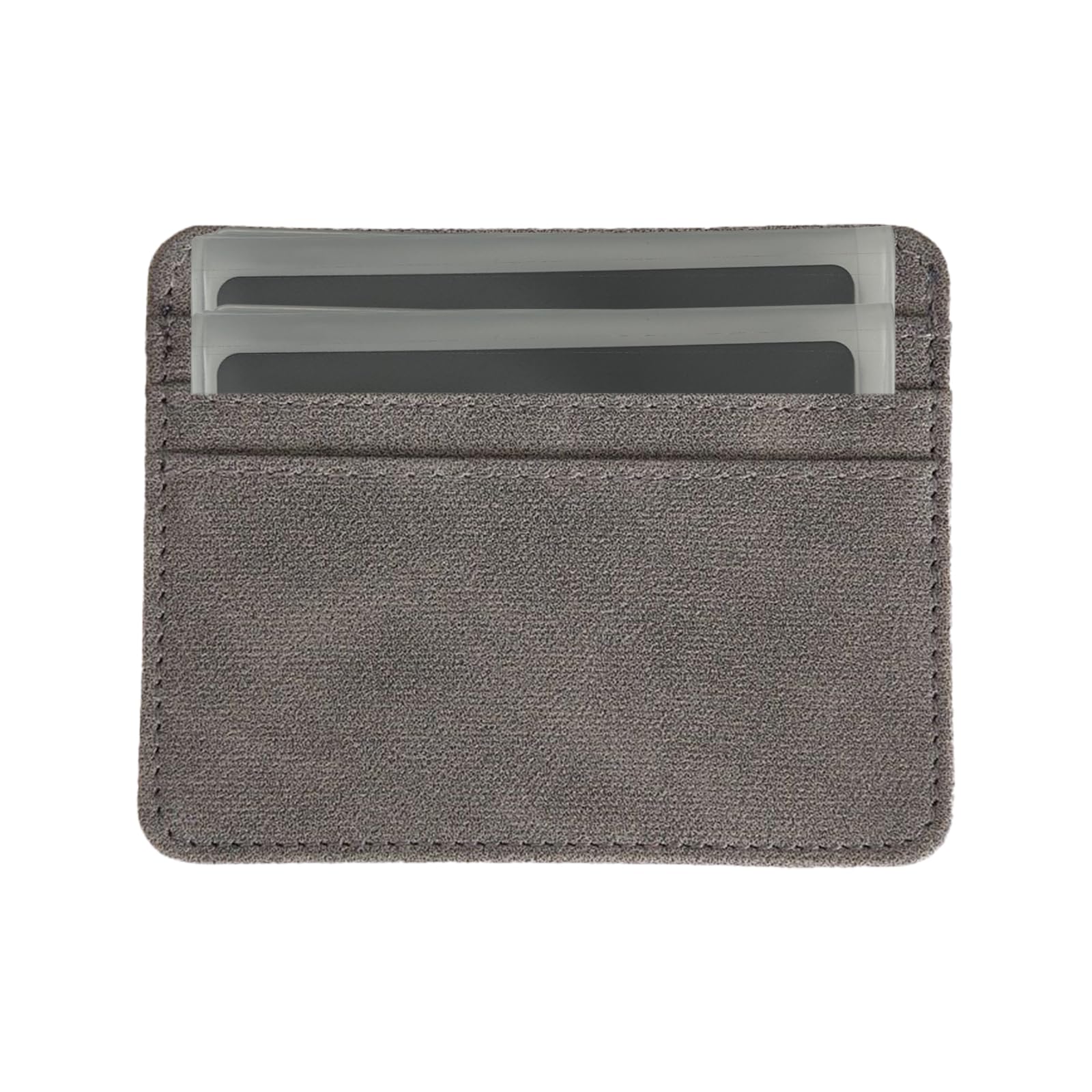 Cartera de plástico para tarjetas de crédito, juego de 2, carteras de vinilo triple para tarjetas de crédito (acordeón, 7 páginas), Claro, Acordeón 7 Página - Paquete de 2 6