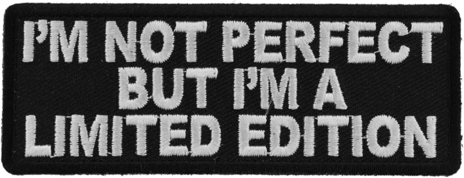 Minimum Mouse I'm Not Perfect But I Am A Limited Edition Iron On Patch