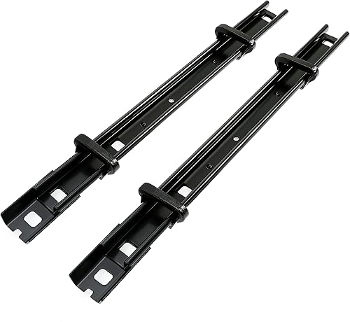 Miniatura 1 de KUAFU Soporte de asiento compatible con Ford Transit 2015-2023 para 2 personas, soporte de riel de suelo, color negro, 2 unidades