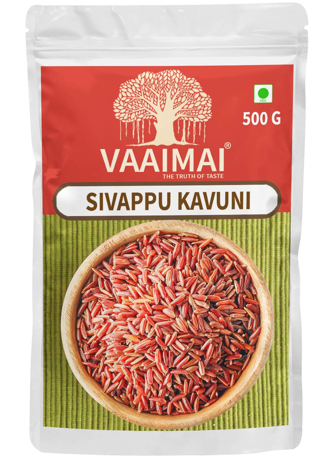VAAIMAI Red Kavuni Rice / Sivappu Kavuni, 500g (B08F4L81JY) Amazon Price History, Amazon Price Tracker