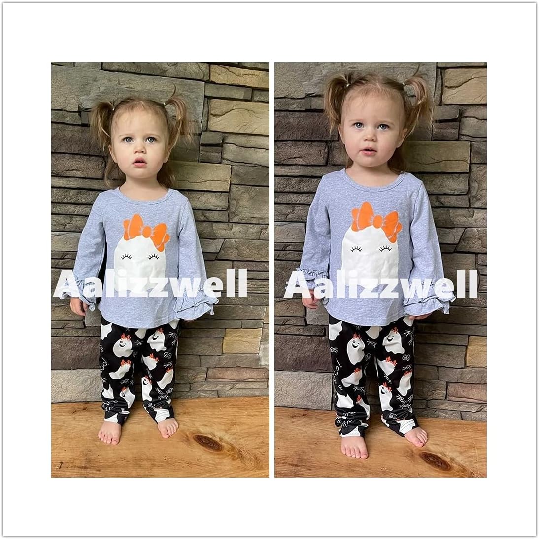 Baby Halloween Clothes, Baby Girl Halloween Outfit for Toddler Infant Tops Pants 2Pcs Set