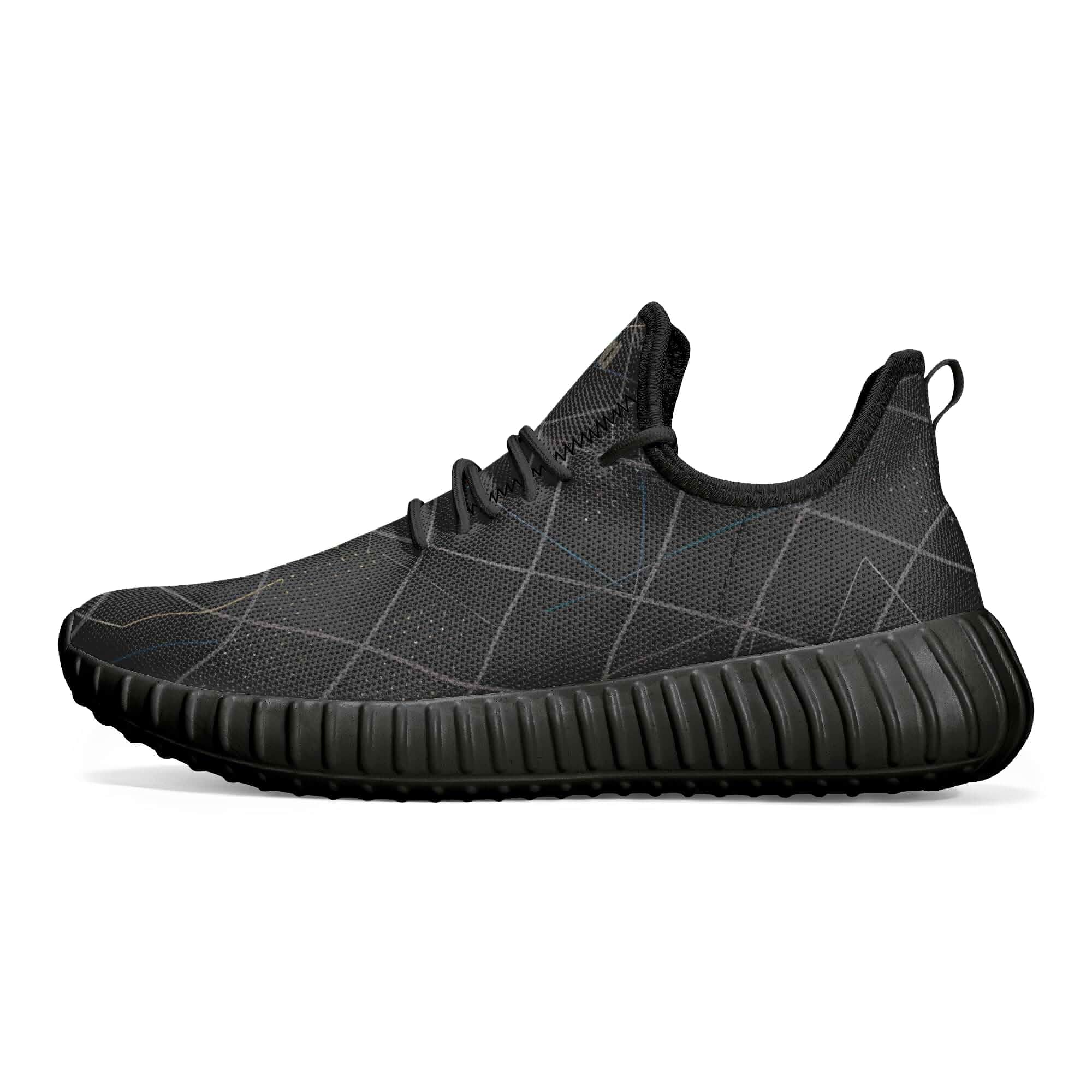 Fashion Sneakers with Diamond-Grid Pattern, Men's Modern Streetwear Shoes