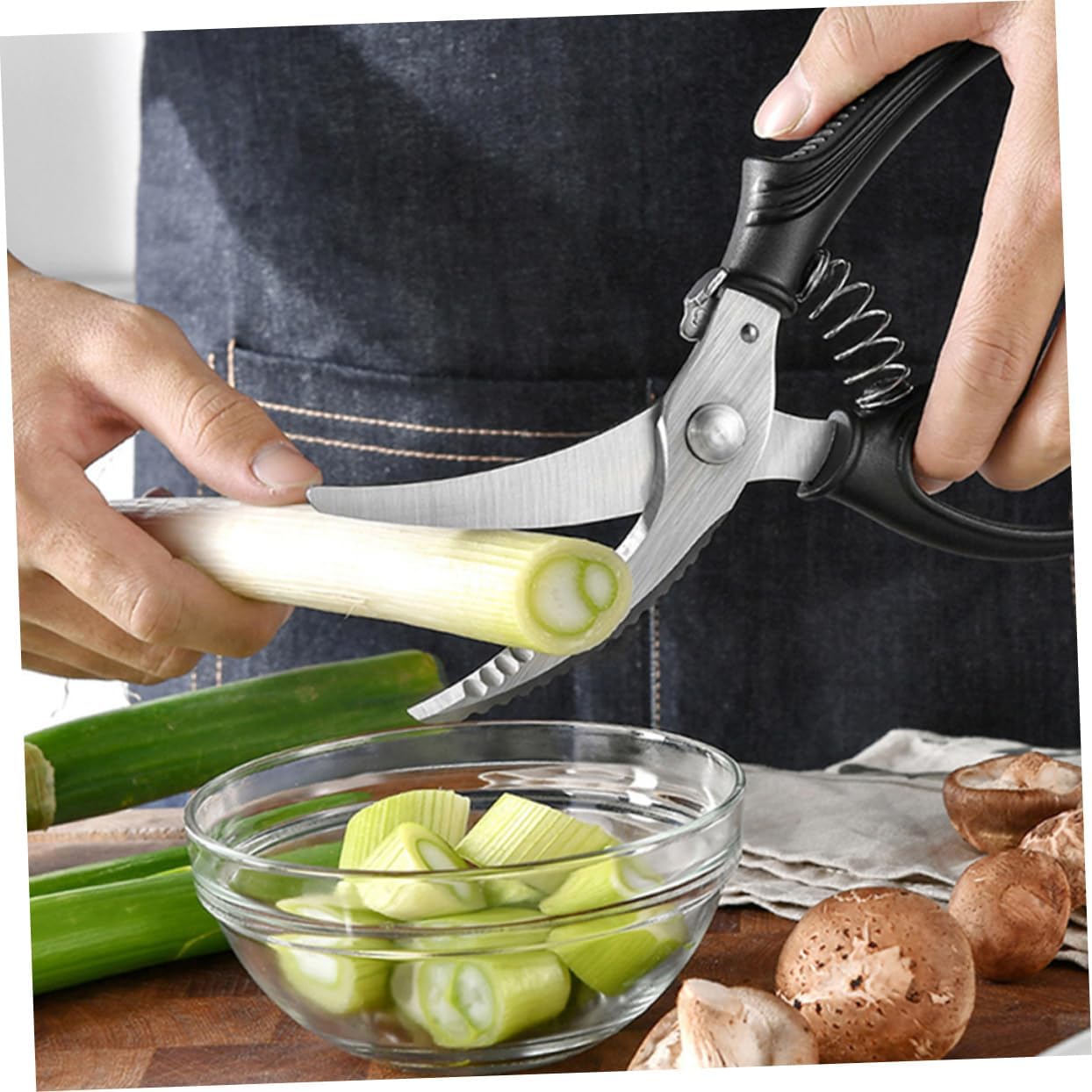 Kitchen Bone Scissors Poultry Food Shears Heavy Duty Scissors for Cutting Chicken Fish Bone Vegetables