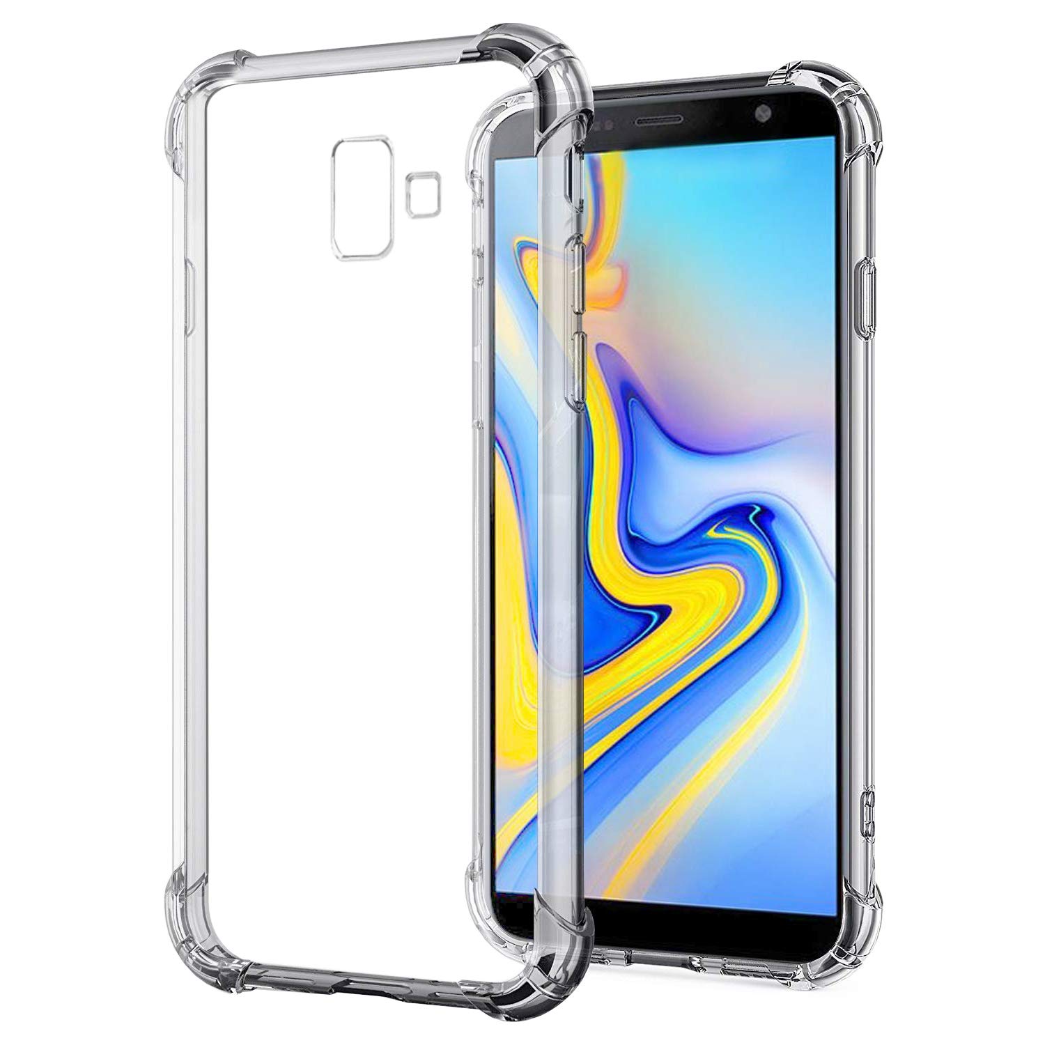 Microsonic Shock Absorbing için Kılıf Samsung Galaxy J6 Plus Şeffaf [Galaxy J6 Plus ile Uyumlu Kılıf - Şeffaf]
