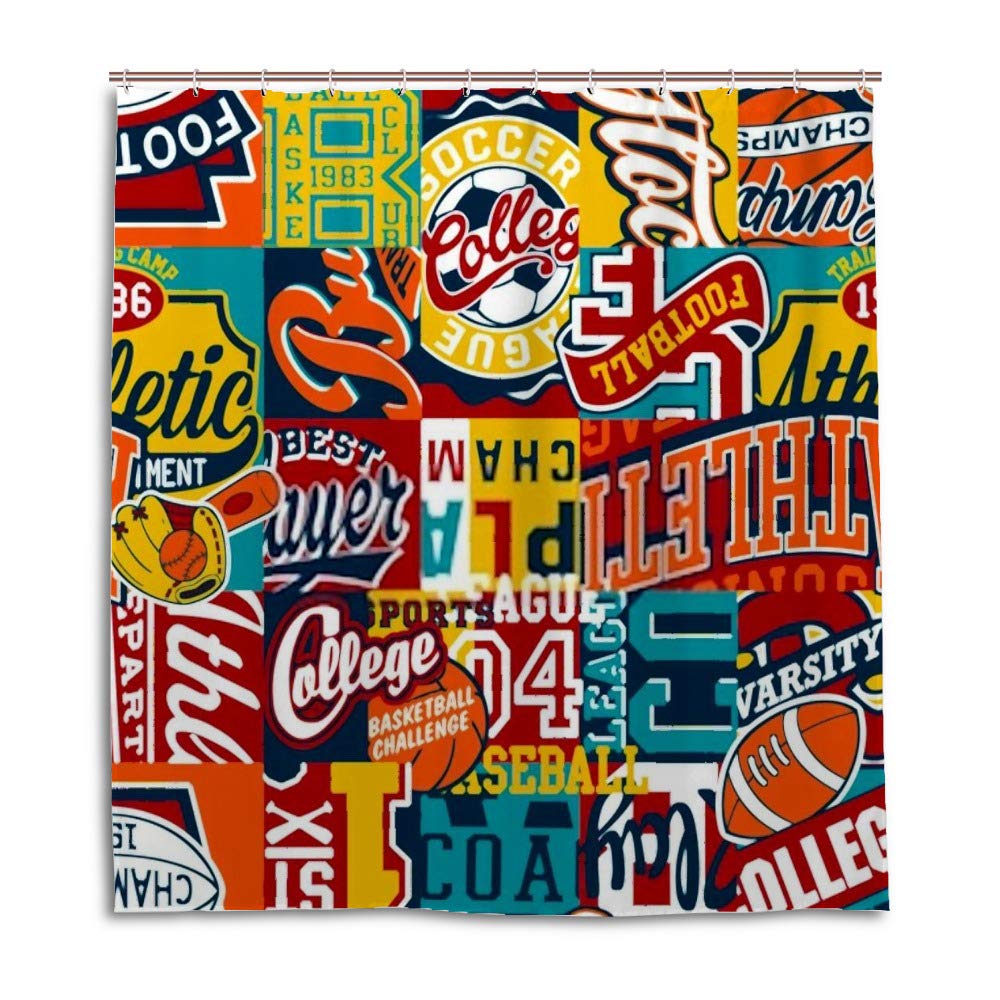 Rideau de douche étanche polyester 72x72 inch pour cabine de douche
