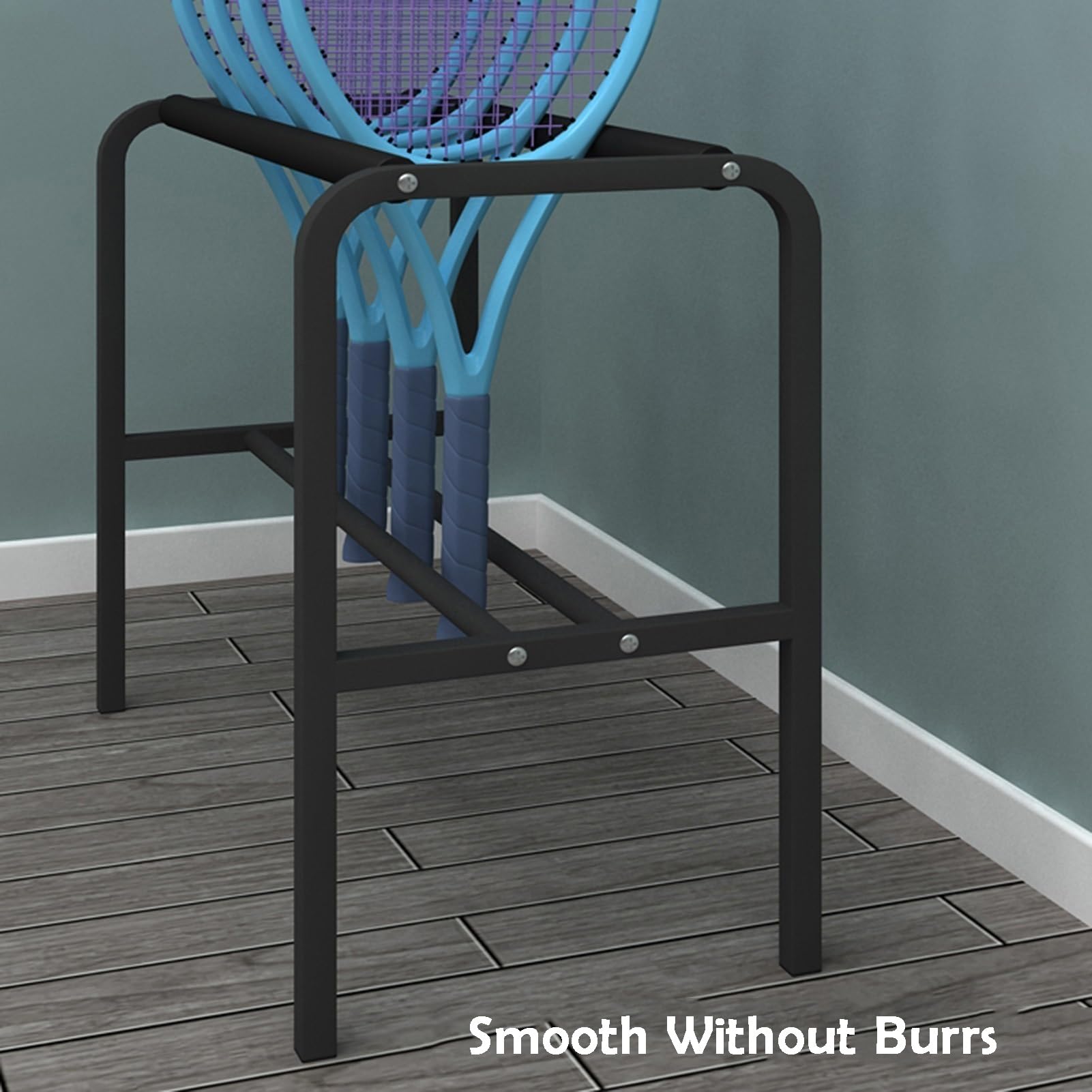 Soporte para raqueta de tenis, raqueta de bádminton con envoltura suave, para clubes deportivos (raquetas no incluidas)