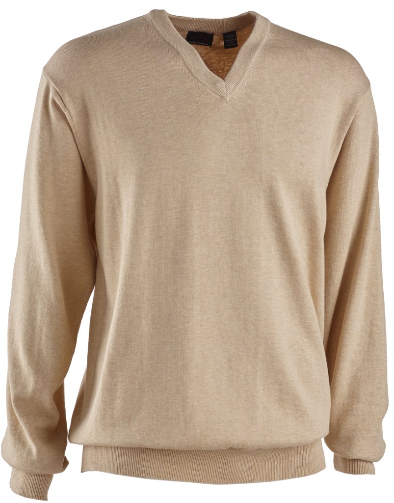 Greg Norman Collection Men's Luxury Cotton V-Neck Sweater