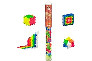 Neon Colored Puzzle Blocks by PLUS PLUS
