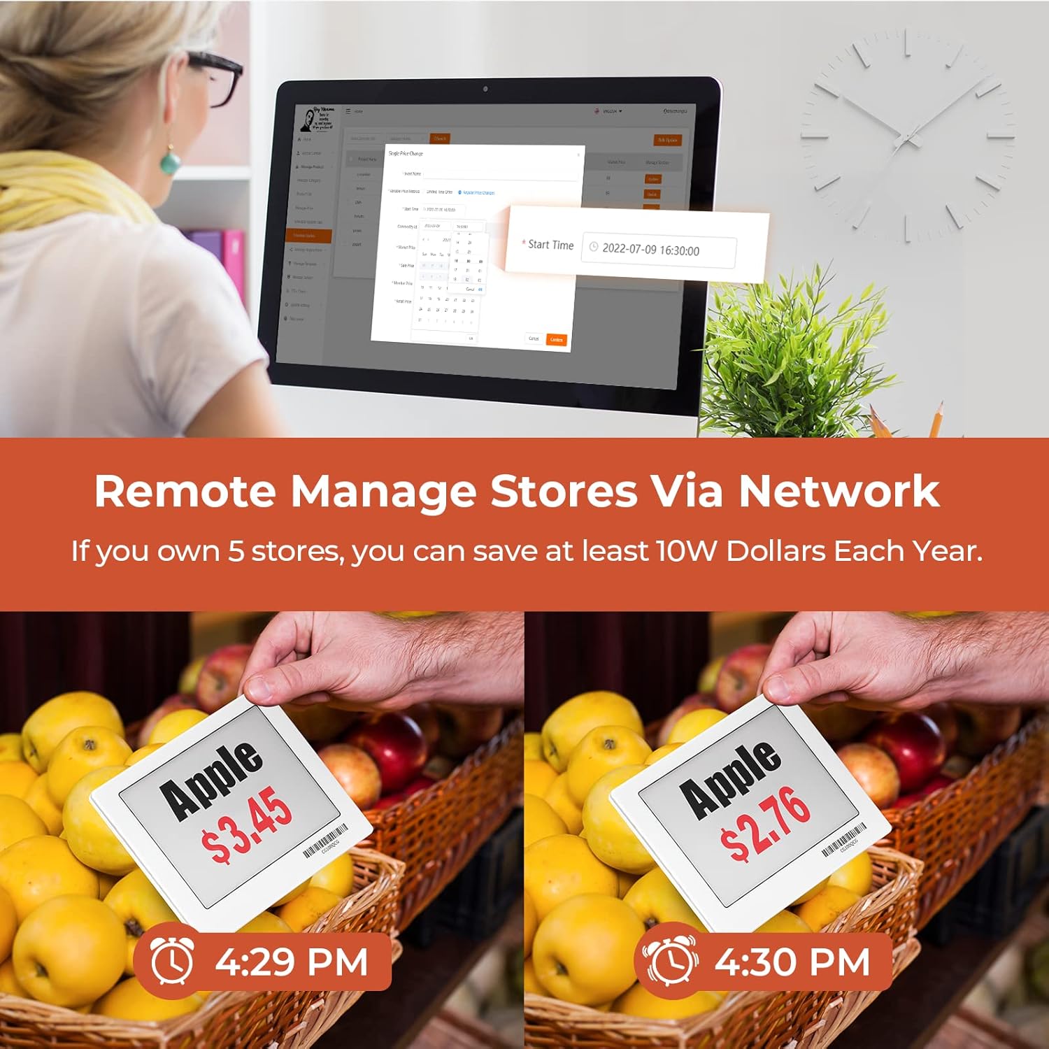 Buy Electronic Shelf Label MUNBYN Demo Kit 6PCS Paperless EInk Digital