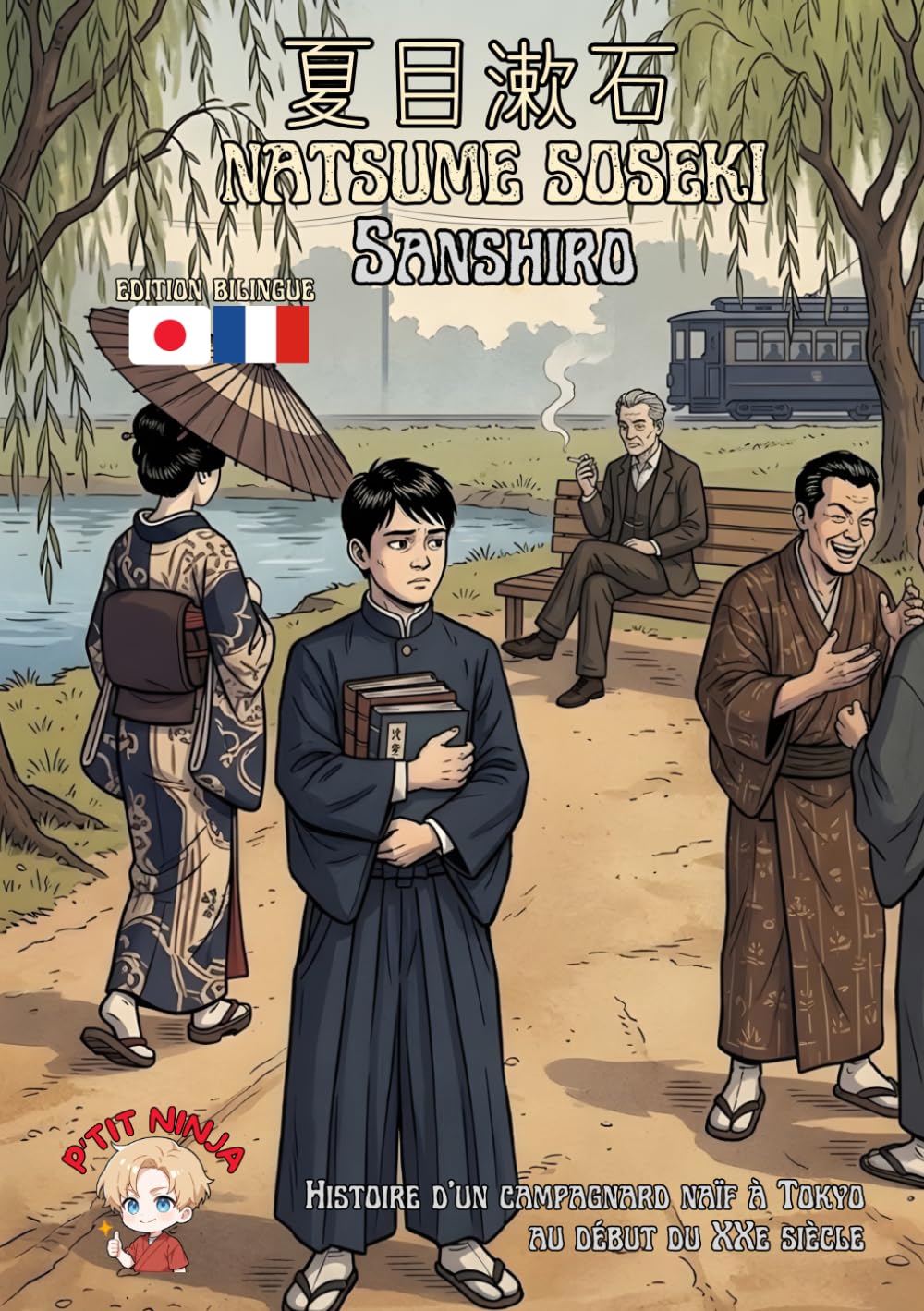 Sanshiro: Chronique de jeunesse japonaise du début du XXe siècle : une version bilingue d'un grand classique.