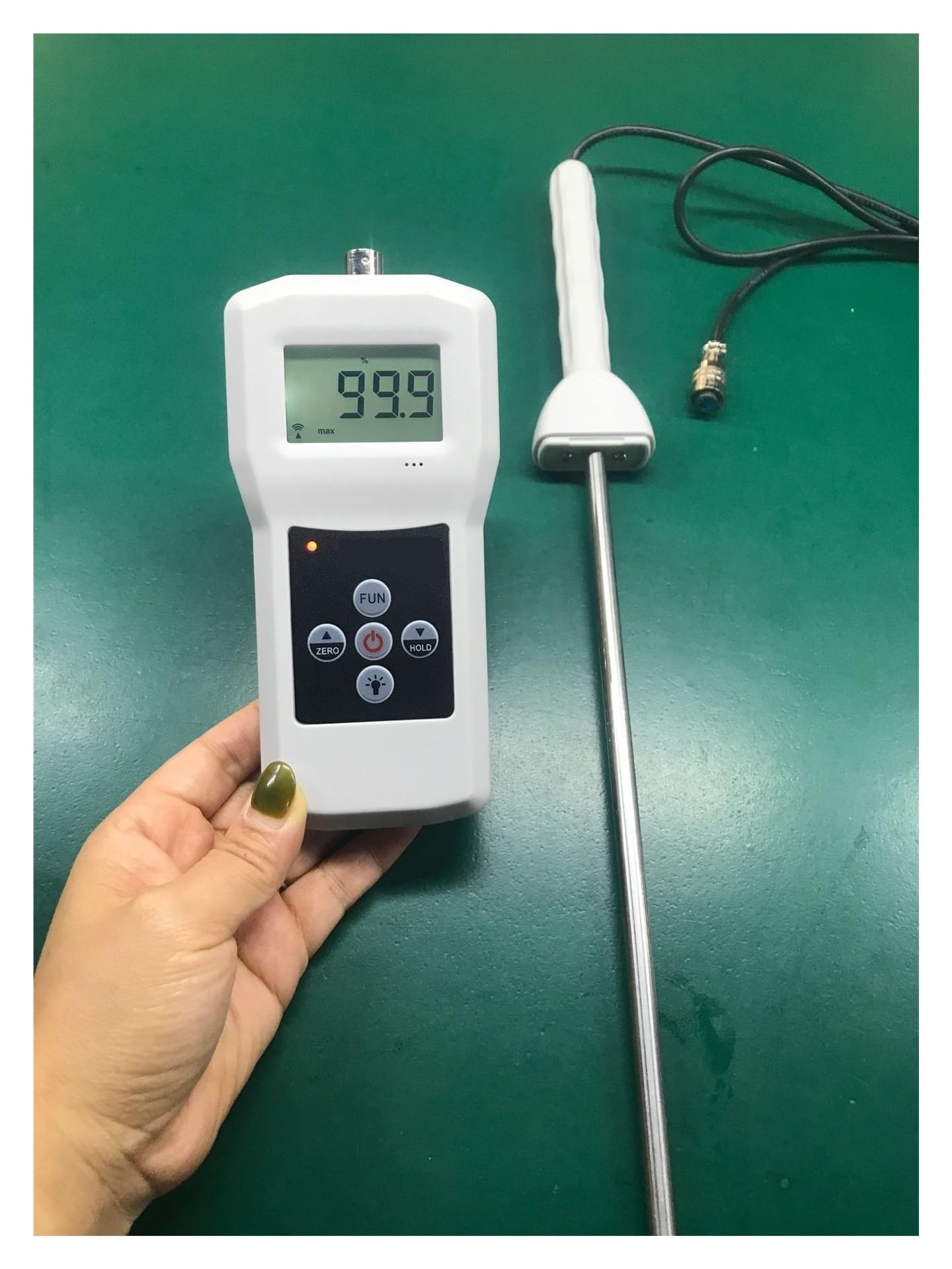 Medidor de humedad, Analizador de humedad de carbón, detector de humedad de producción, rango de medición 0-80%, precisión 0,5