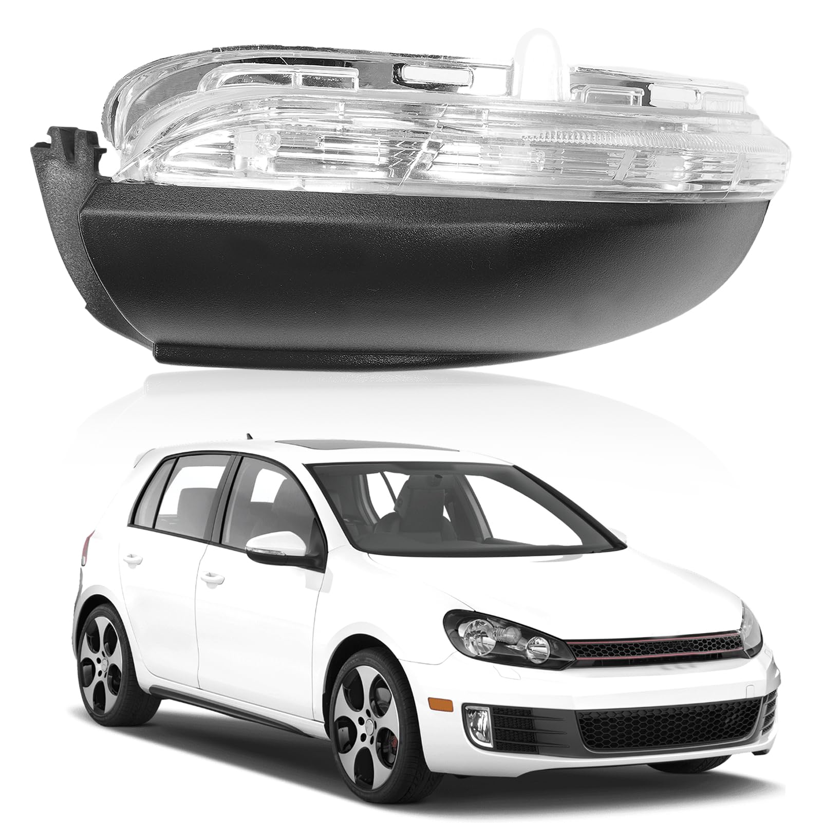 Indicatori di direzione specchietto retrovisore per Golf 6 MK6 /GTI / R20, Freccia luci spiegelblinker Laterale per Tou-ran 2011-2015 5K0949101(Sinistra - Lato Conducente)