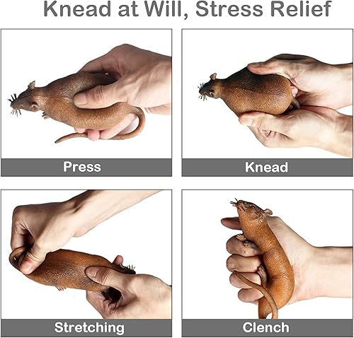 Miniatura 2 de 5 juguetes blandos de goma suave, juguetes de animales TPR súper elásticos para niños, figuras de animales de goma con rana, renacuajo, cocodrilo,