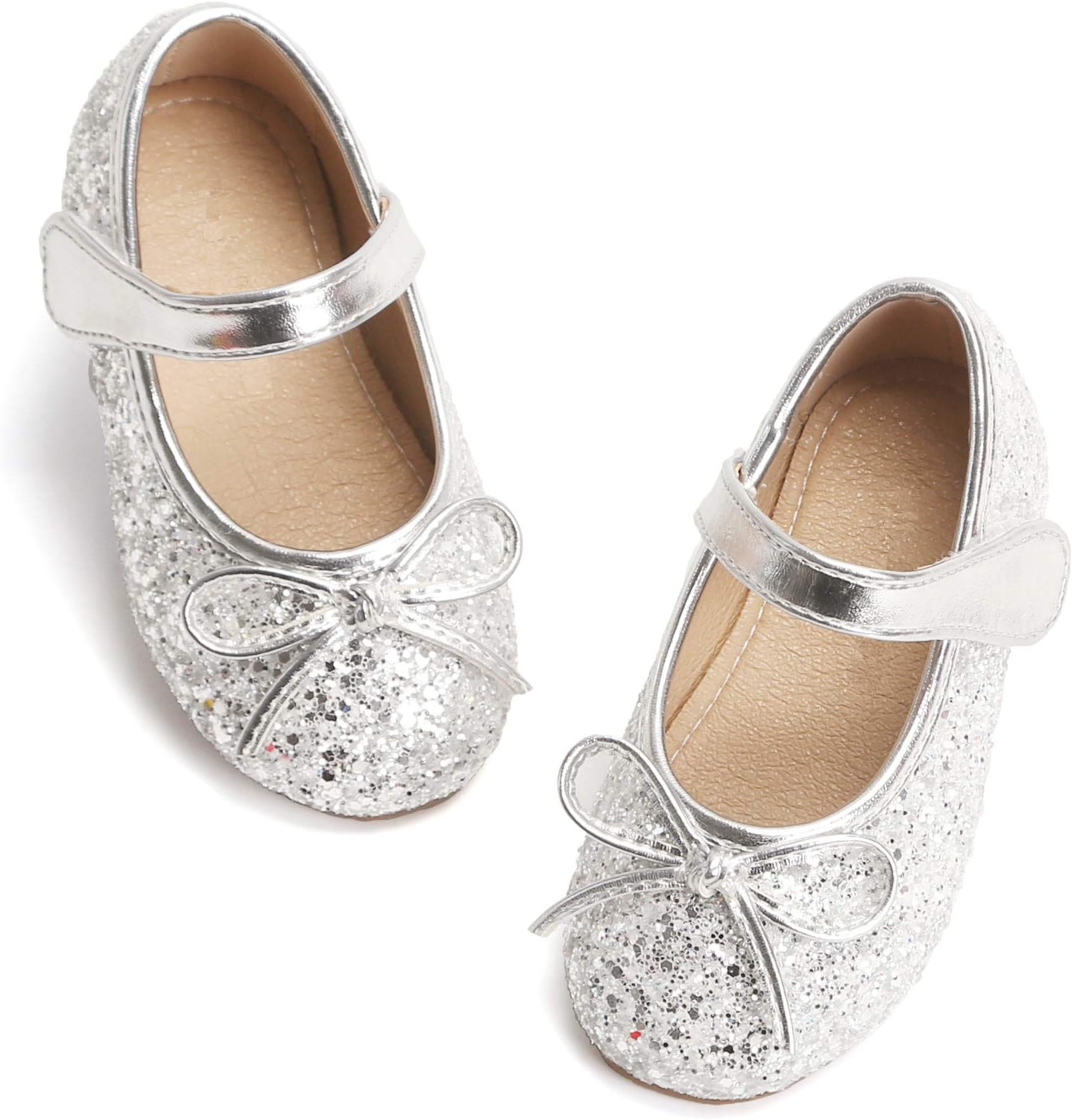 Toddler/Little Girls Mary Jane Ballerina Flats Shoes Slip-on School Party Dress Shoes