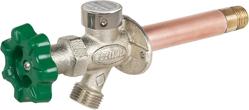 Prier P-164D12 Quarter-Turn Frost Free Anti-Siphon Outdoor Hydrant, 12-Inch