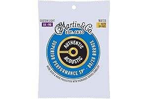 Martin Authentic Acoustic-Electric Guitar Strings: Unparalleled Performance Custom Light