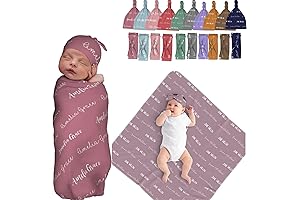 Customized Snuggly Haven for Precious Newborns: Our Personalized Baby Swaddle Blankets