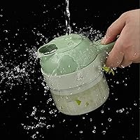 Vista 7 de 5 in 1 portable handheld electric vegetable cutting machine,Electric Vegetable Cutter, multi-functional vegetable and fruit electric cutting and