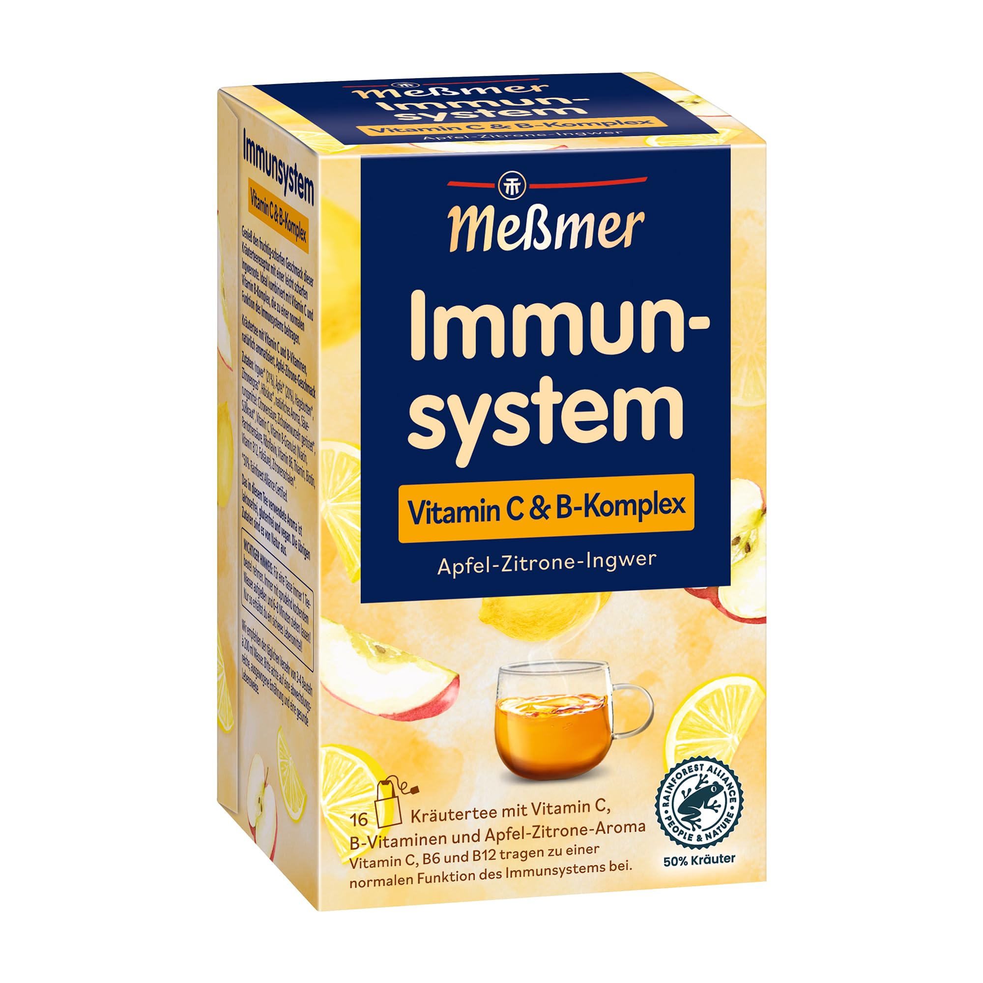 Meßmer Immunsystem | Vitamin C & B-Komplex | 16 Teebeutel 
