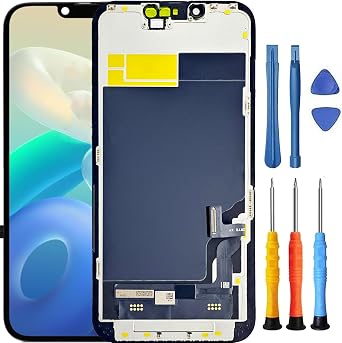 for iPhone 13 Screen Replacement for iPhone 13 Screen Replacement kit A2482 A2631 A2633 A2634 A2635 for iPhone 13 LCD Display Touch Digitizer Assembly with Tools