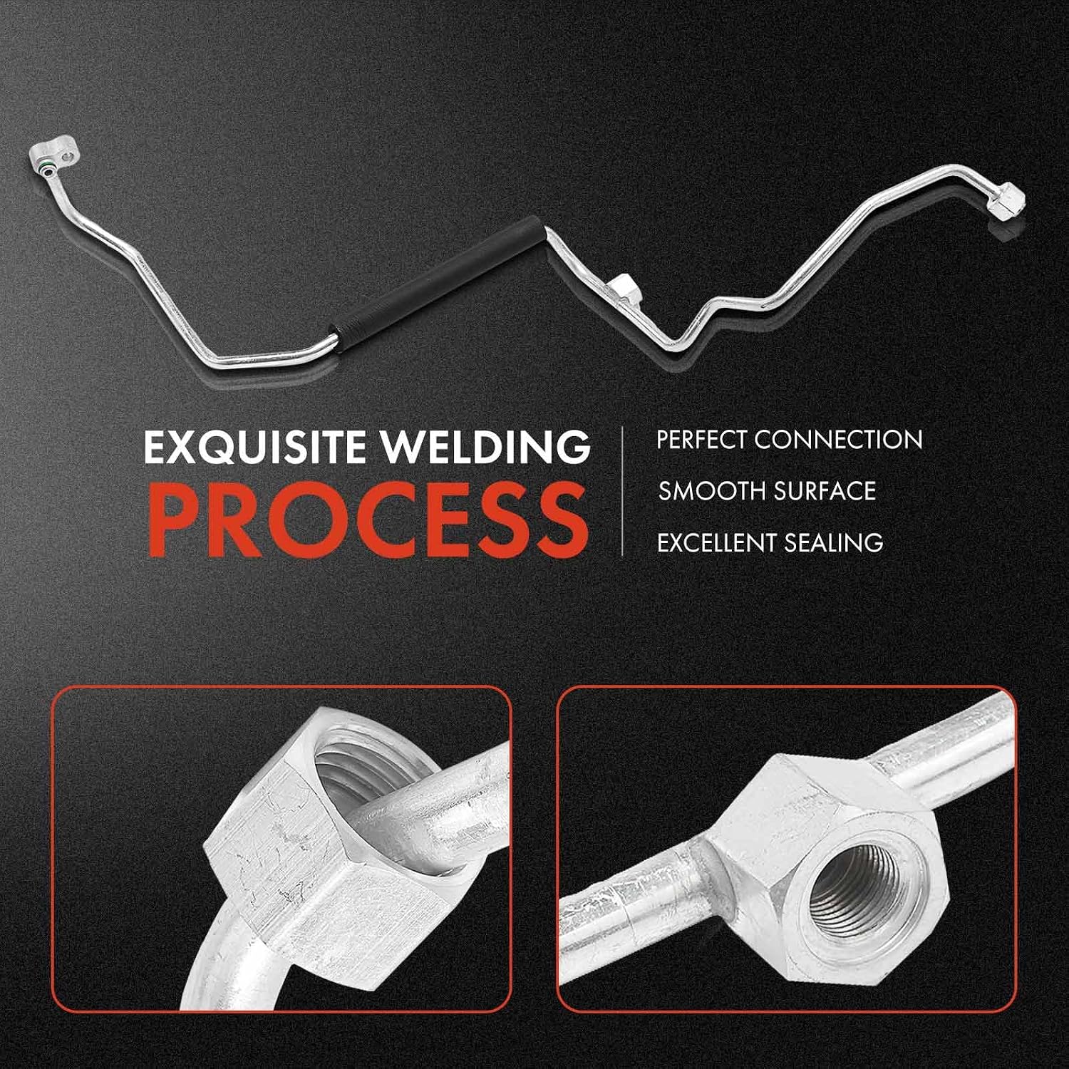 A-Premium A/C Liquid Line Hose Assembly Compatible with Honda Civic, 2006-2011, L4 2.0L only, Condenser to Evap, w/o Orifice Tube