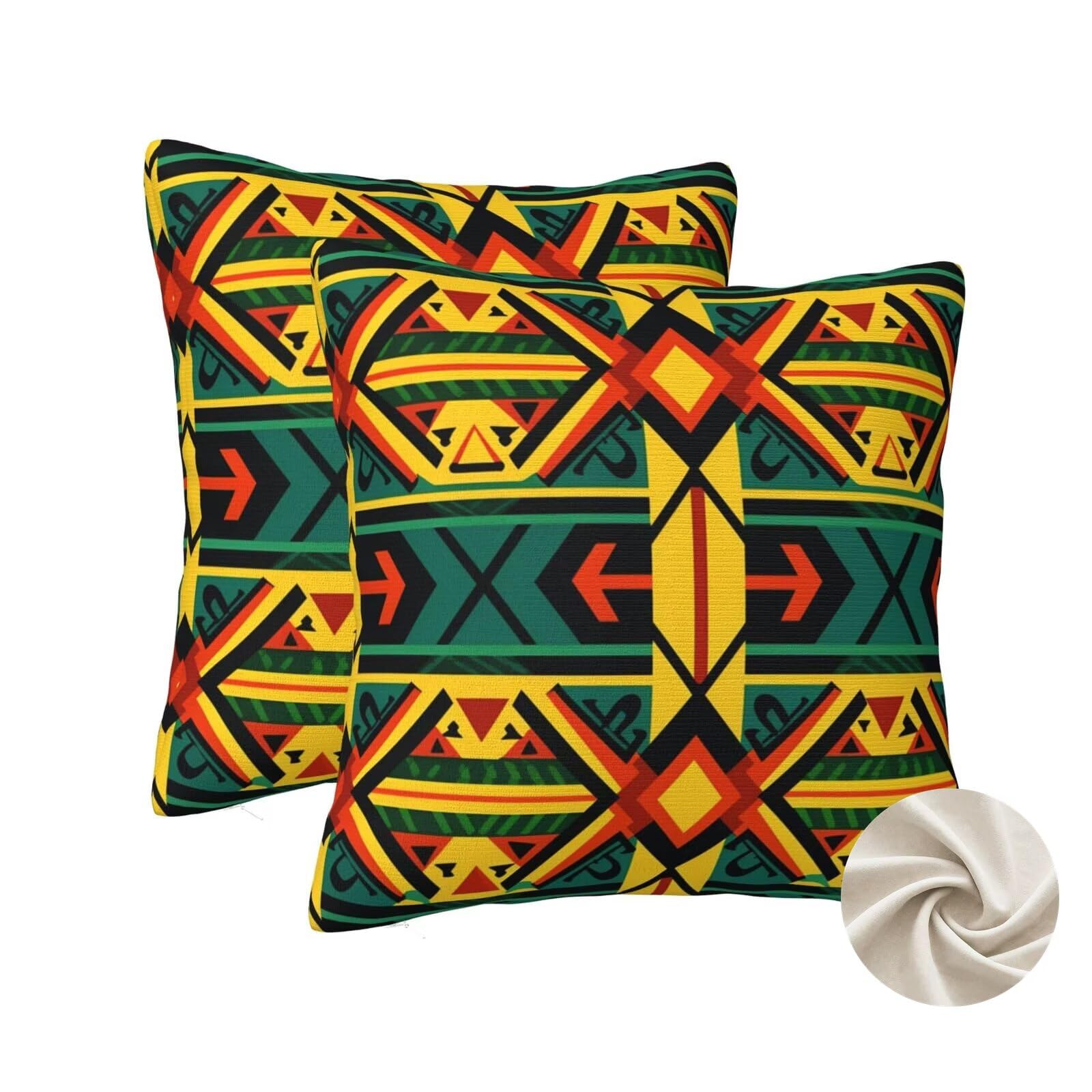 Housses de coussin dinde 60x60 cm lot de 2 pour raviver un canapé usé facilement