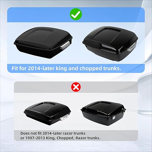 Miniatura 2 de TCMT Luz trasera LED de freno, giro y cola Smoke King para maletero compatible con Harley 2014-2025 Touring Road King Road Street Electra Glide Tri