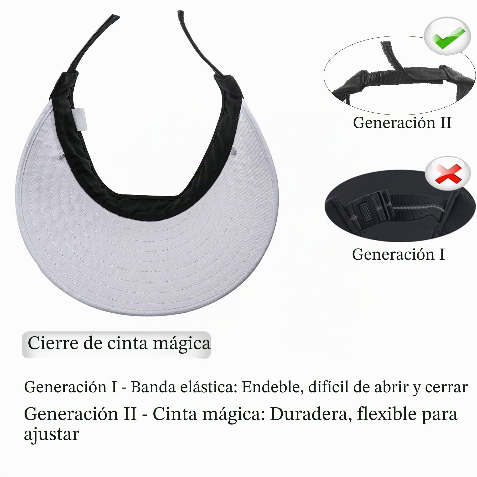 Sombreros con visera para mujer, de ala grande, protección UV, para playa, para verano